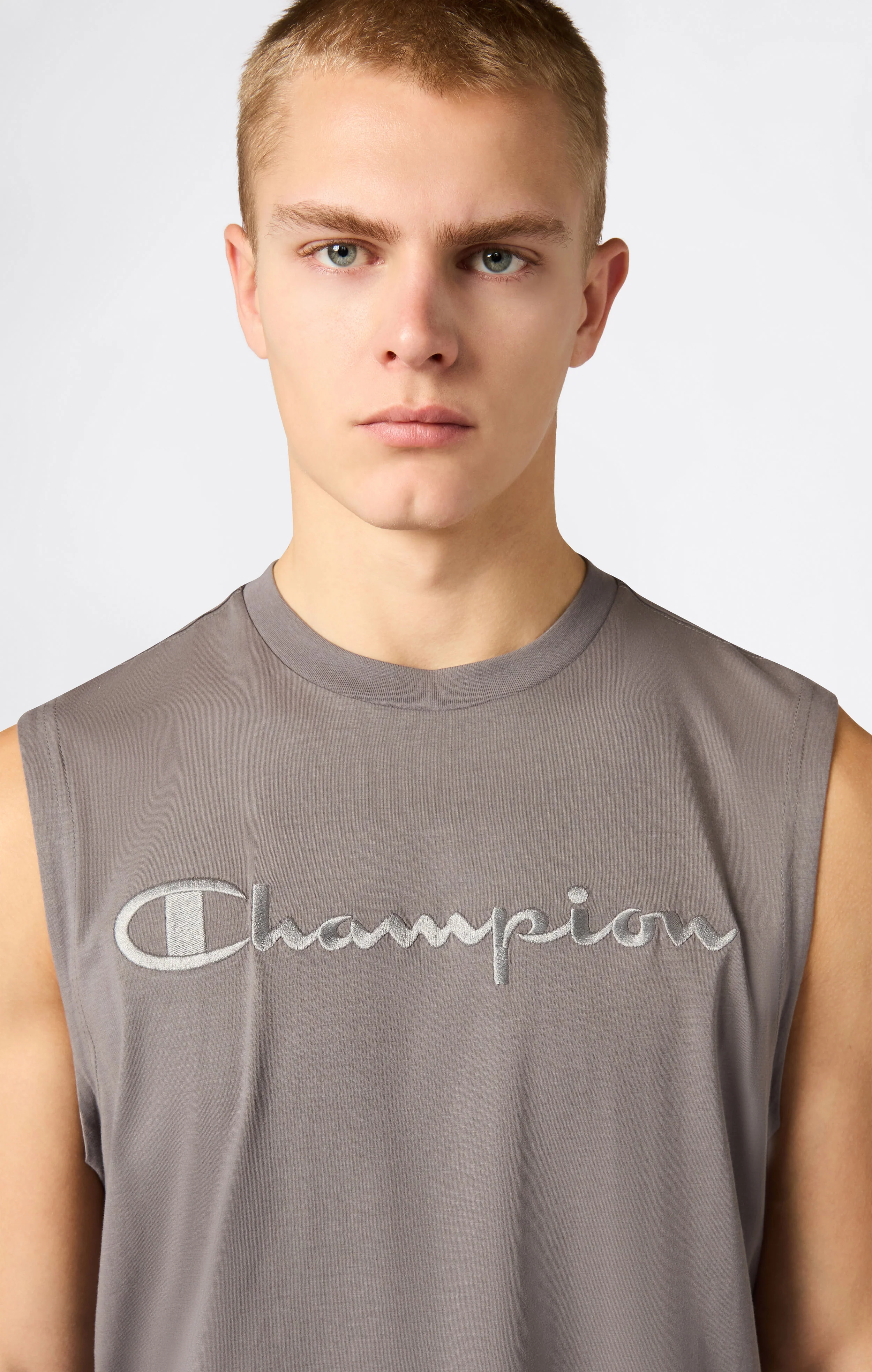 Men’s Tank Top with Maxi Embroidery Logo Icons - Image 4