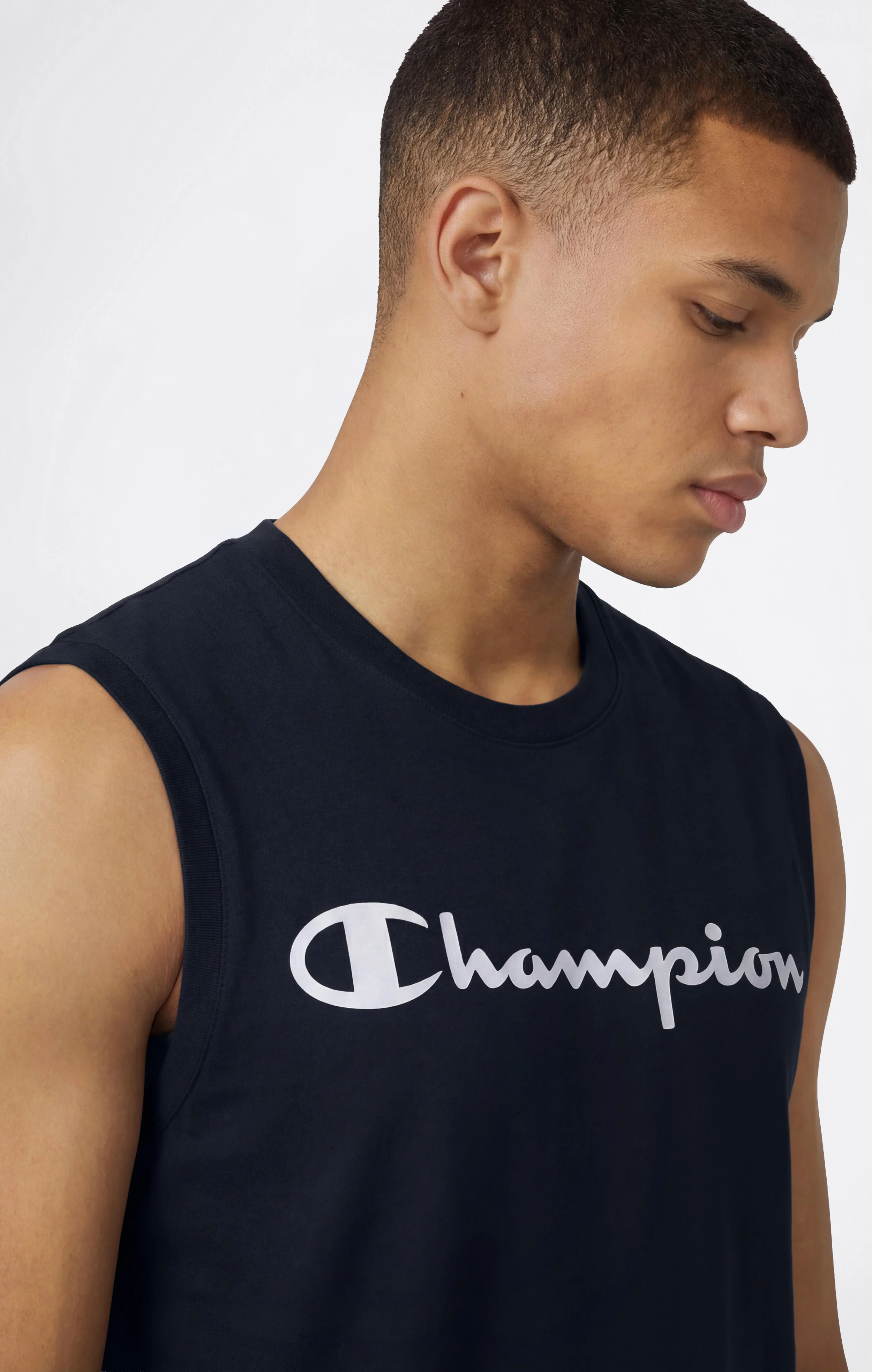 Men’s Tank Top with Maxi Printed Logo - Image 4