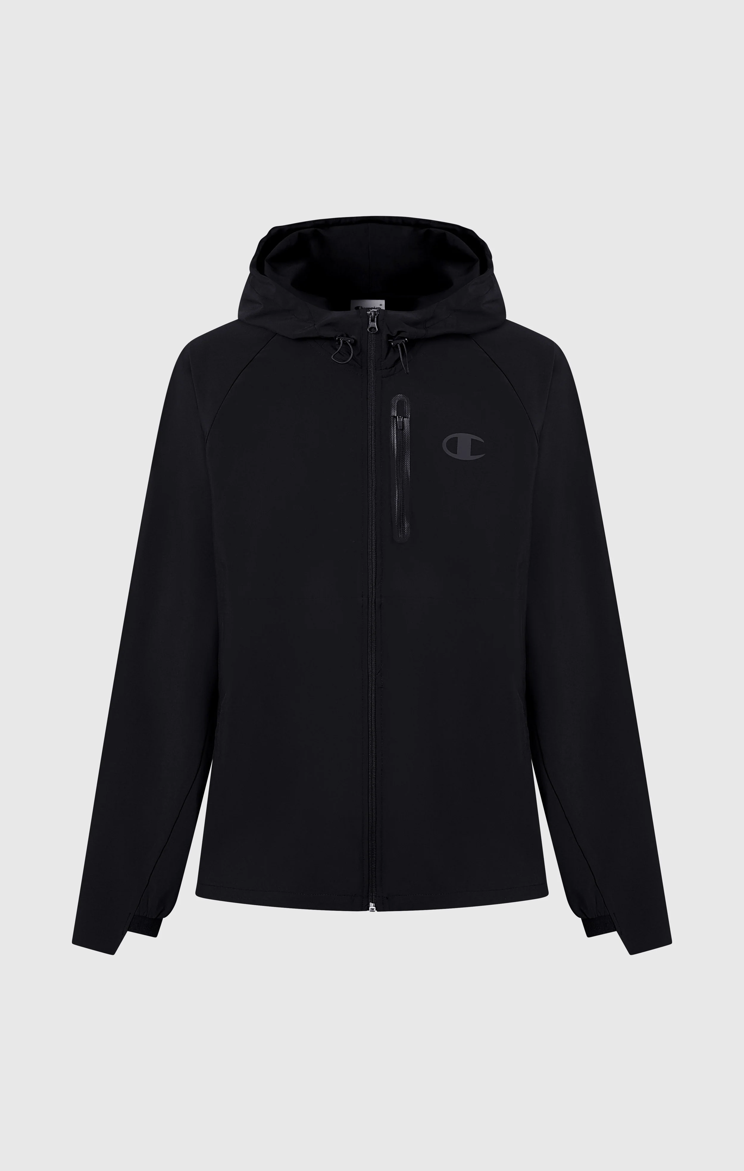 Men’s Stretch Woven Nylon Hooded Track Top Slim Fit - Image 5