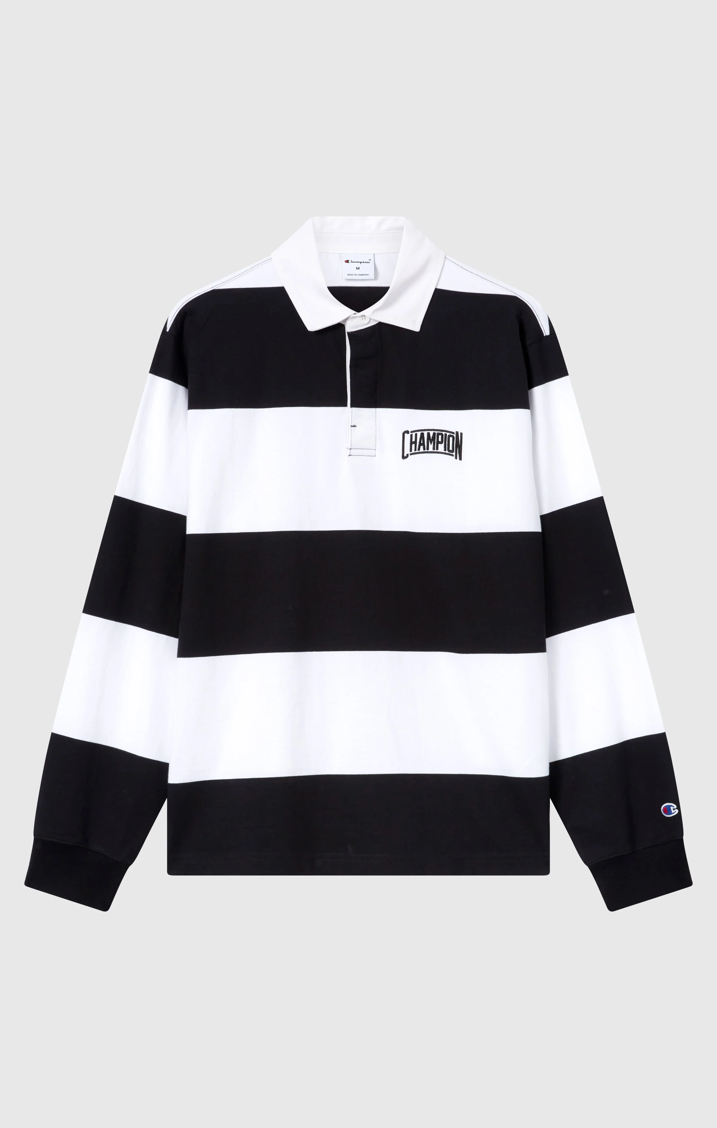 Men’s Striped Heavy Jersey Polo Shirt - Image 5