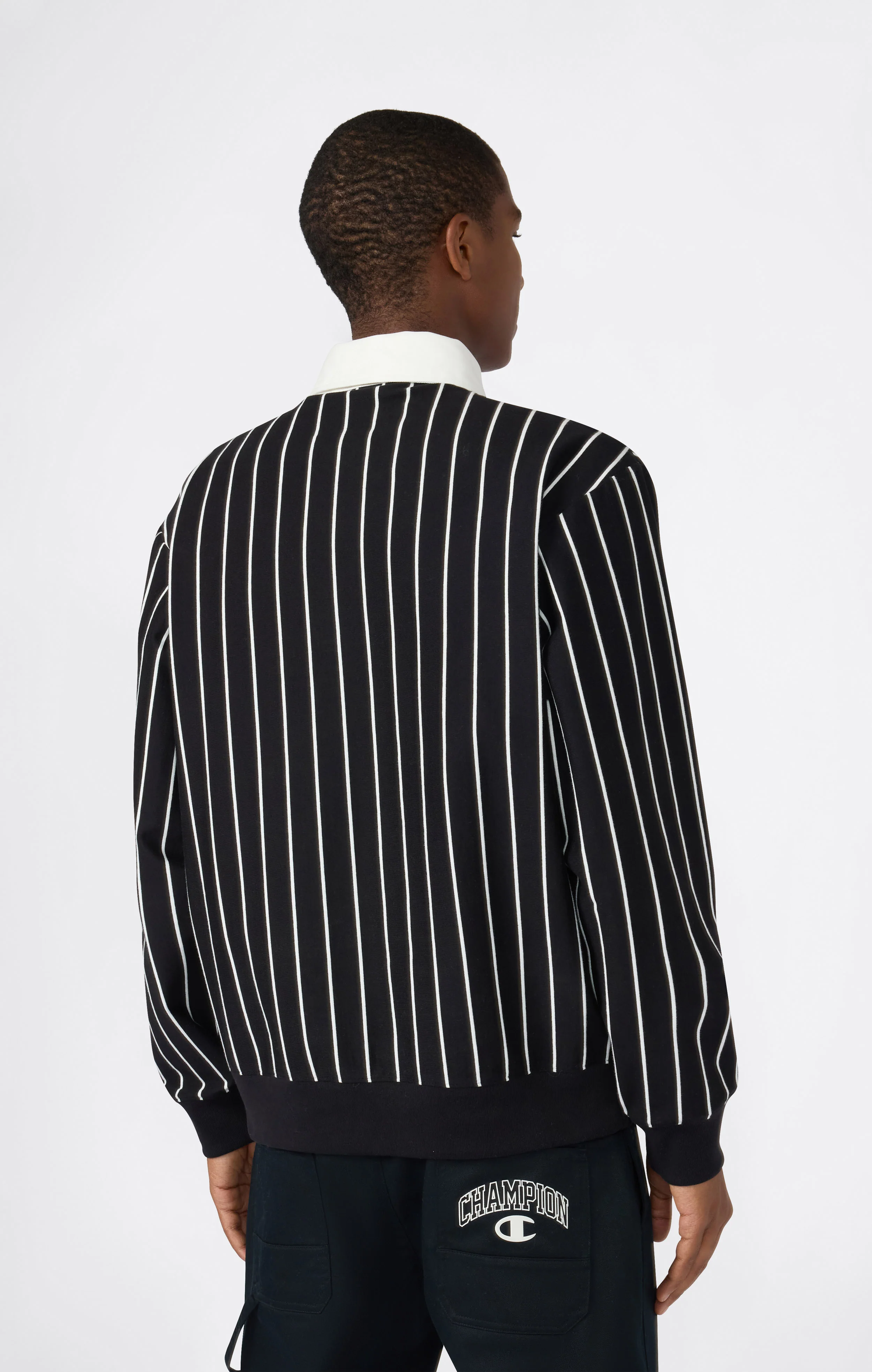Men’s Striped Polo Street Varsity - Image 3