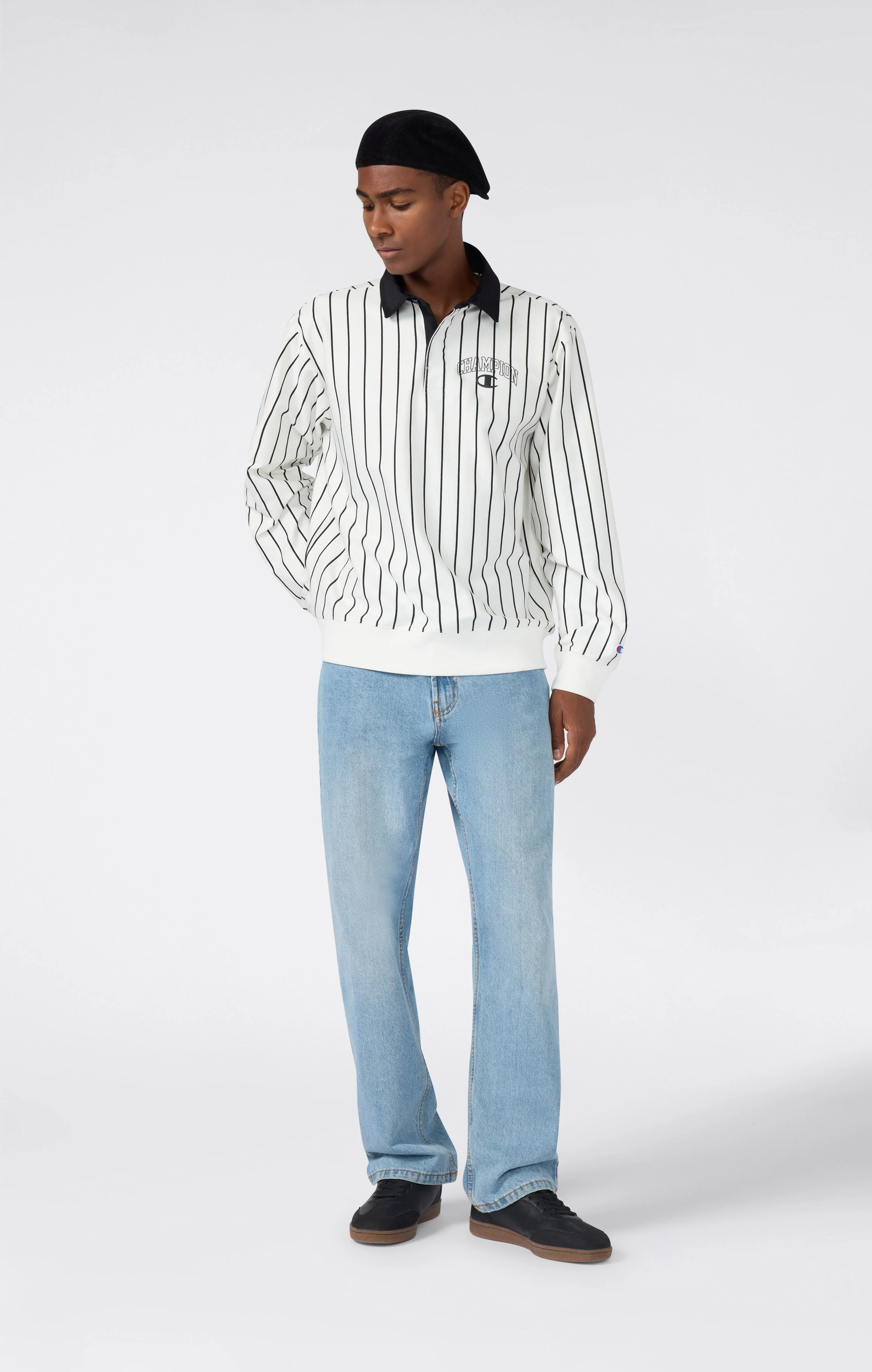 Men’s Striped Polo Street Varsity - Image 2