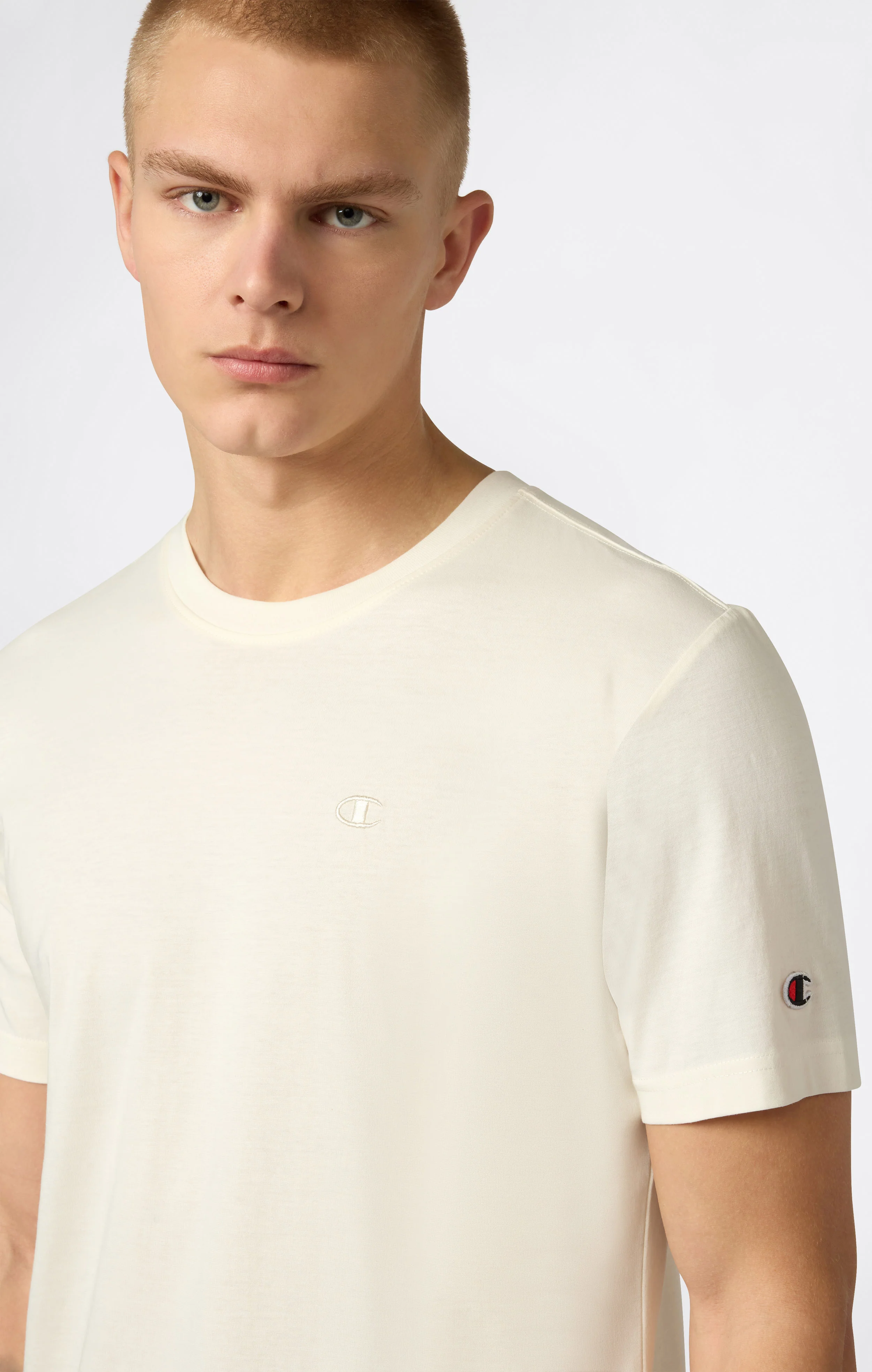 Men’s T-Shirt with Small C Embroidery Logo Icons - Image 3