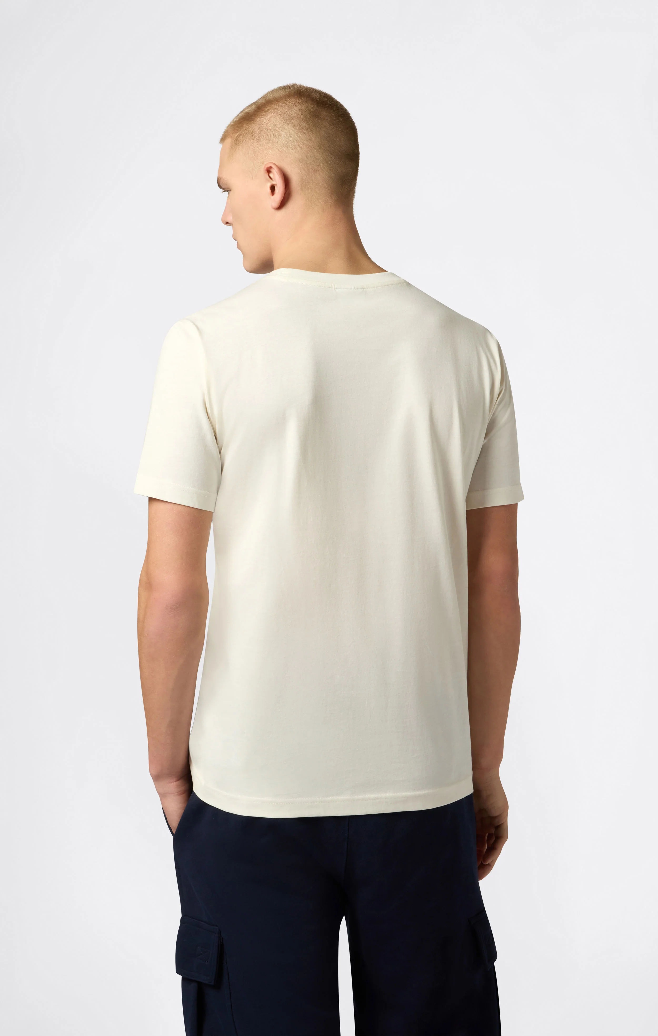 Men’s T-Shirt with Small C Embroidery Logo Icons - Image 4