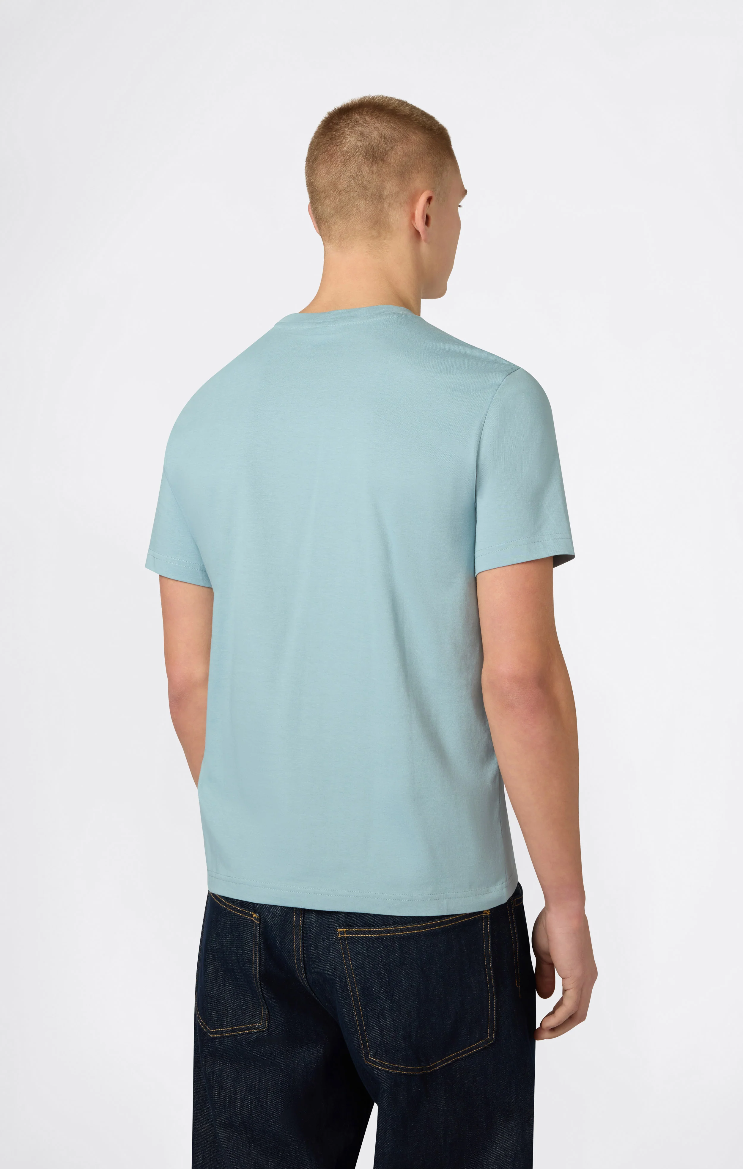 Men’s T-Shirt with Small C Embroidery Logo Icons - Image 4