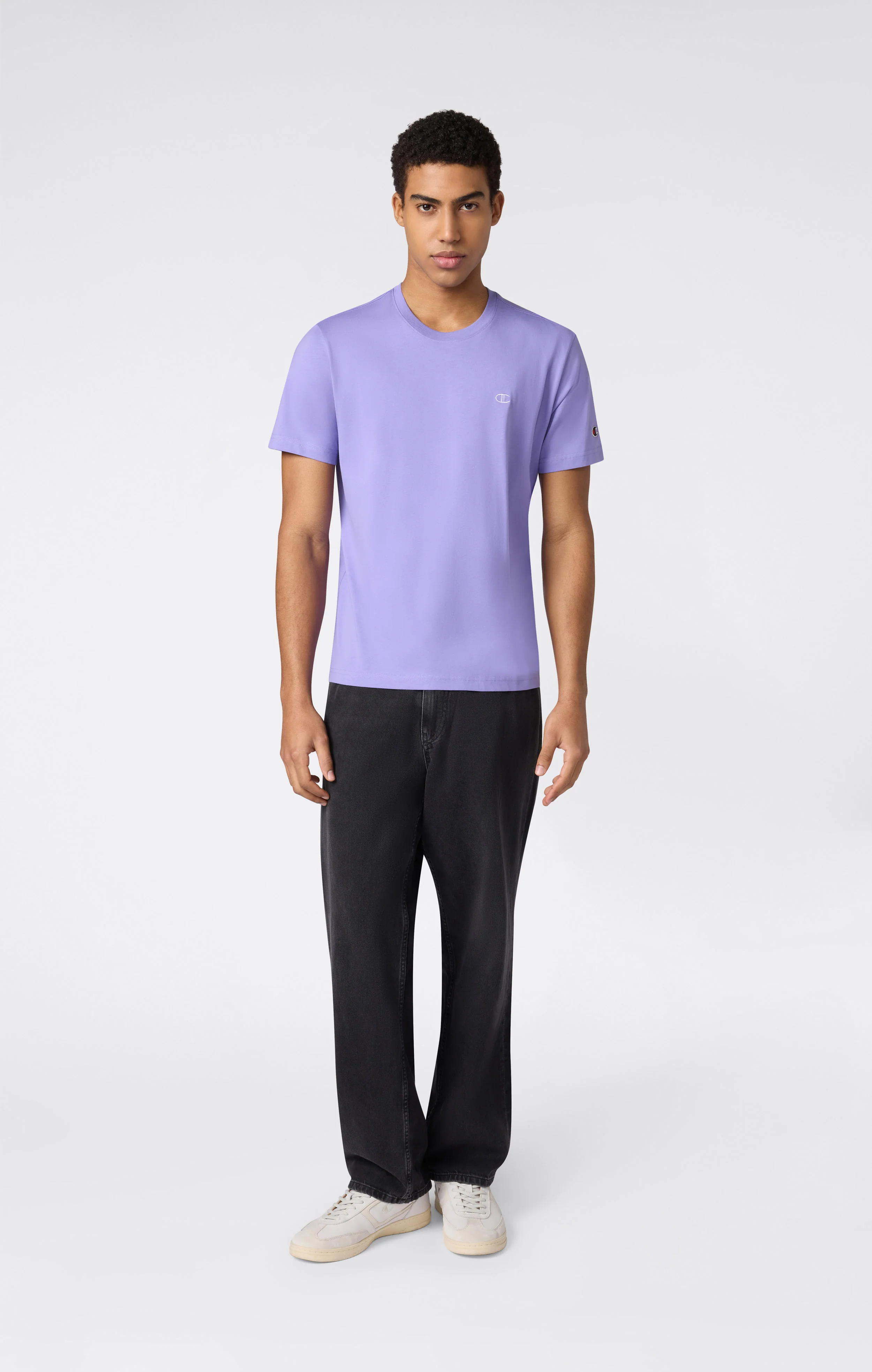 Men’s T-Shirt with Small C Embroidery Logo Icons - Image 2