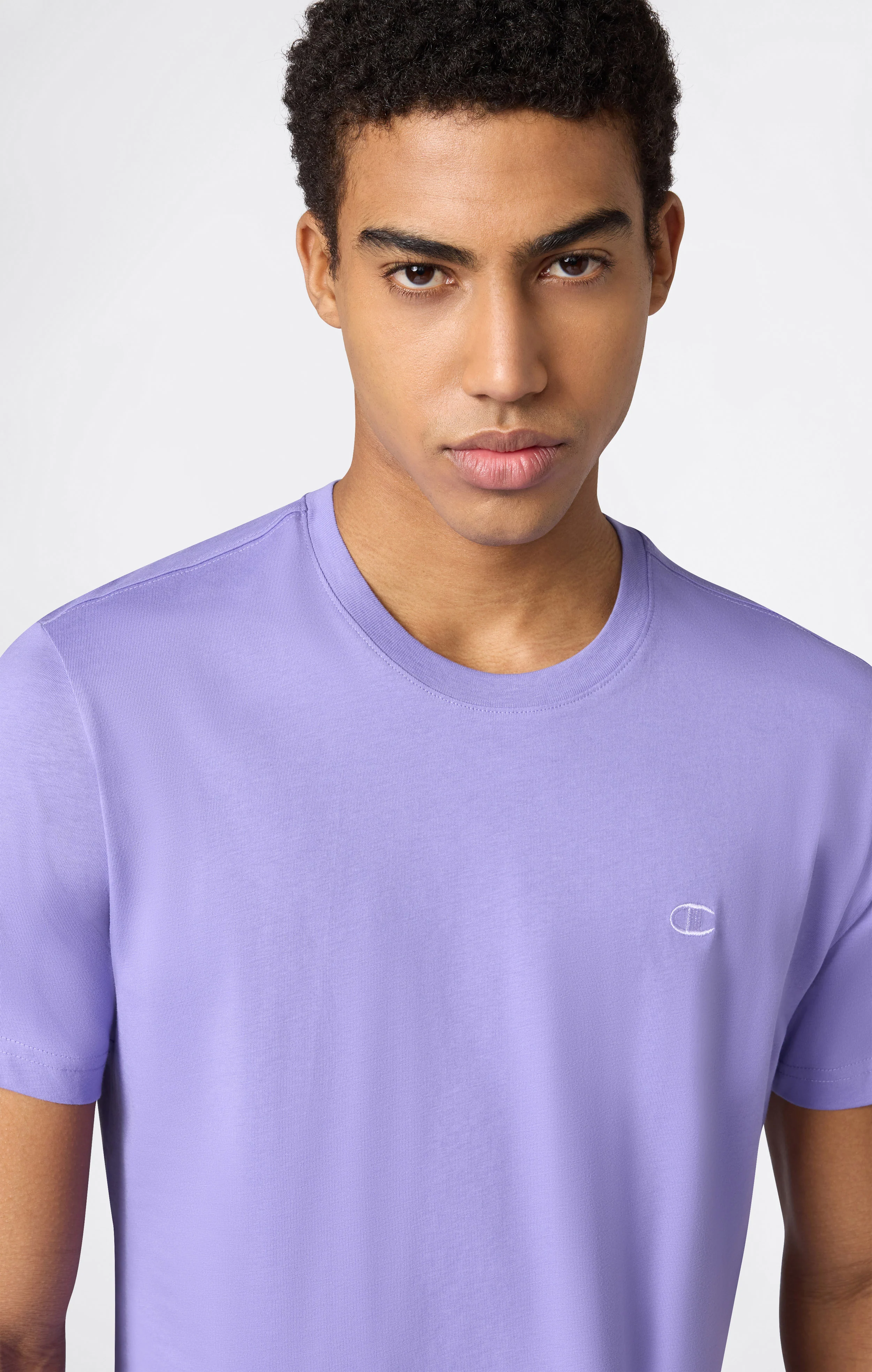 Men’s T-Shirt with Small C Embroidery Logo Icons - Image 3