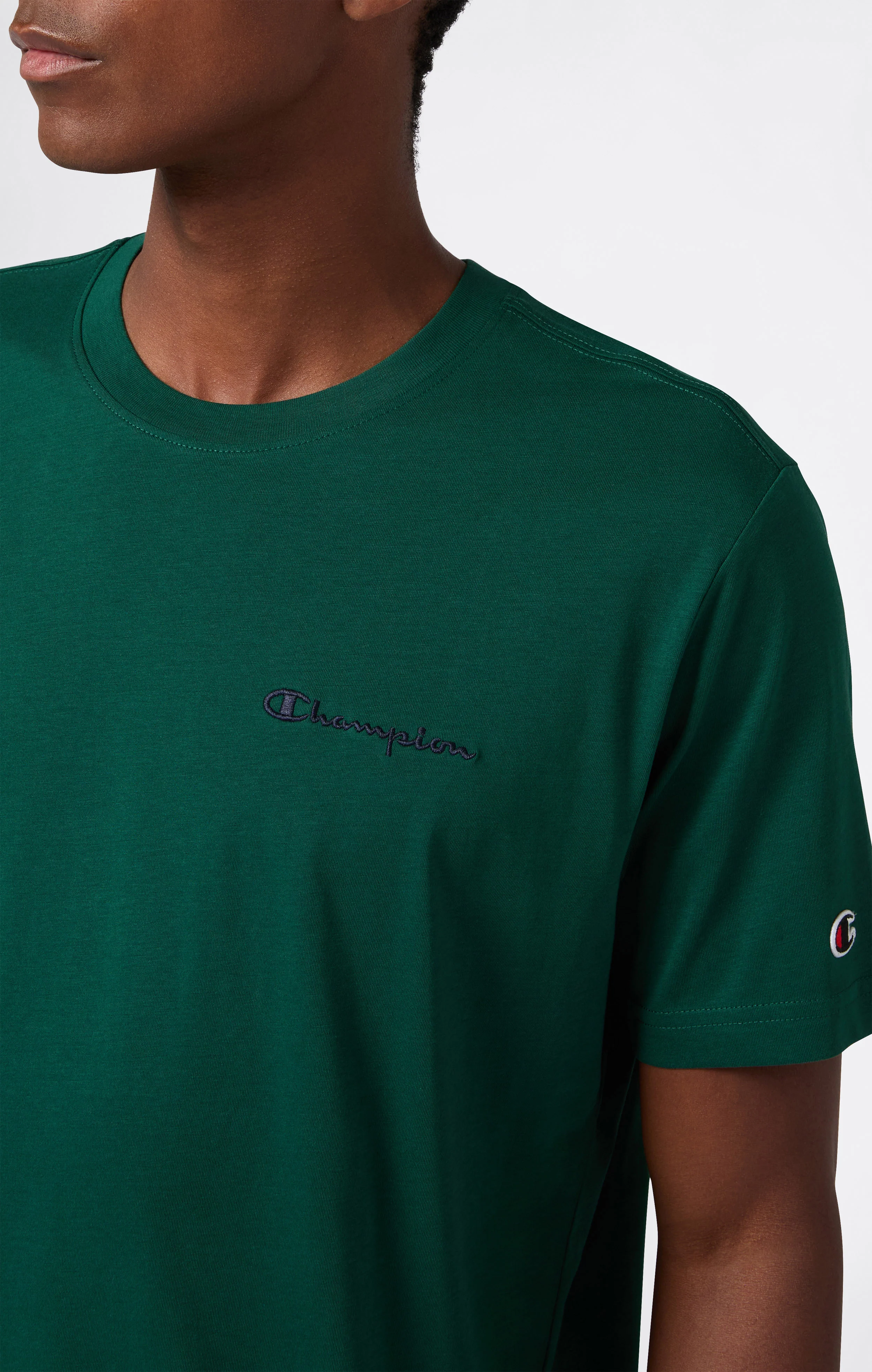 Men’s T-Shirt with Small Embroidered Logo Icons - Image 3