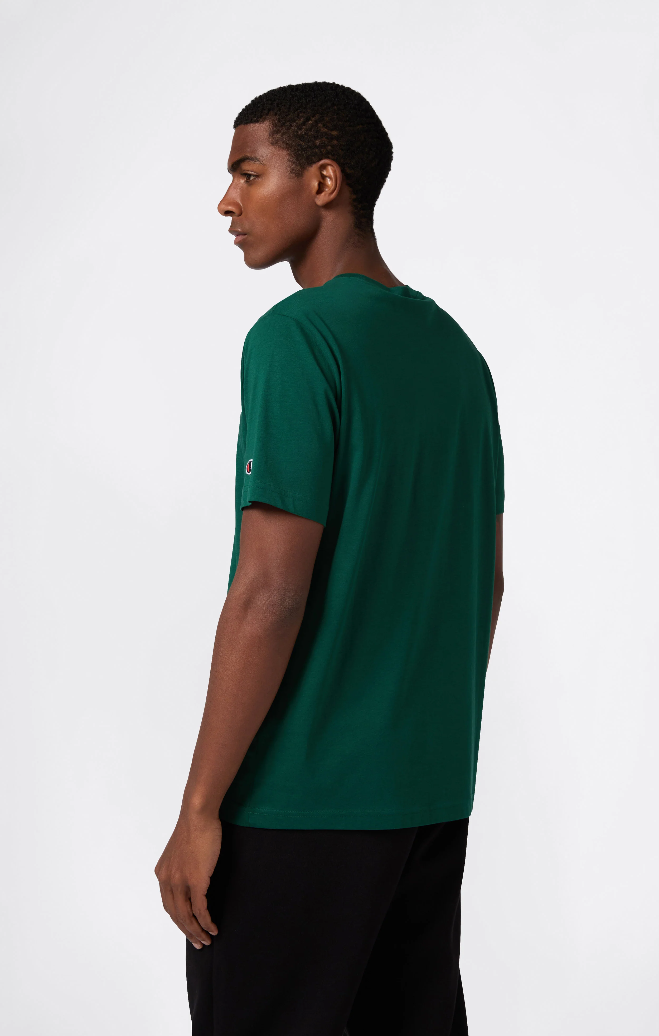 Men’s T-Shirt with Small Embroidered Logo Icons - Image 4