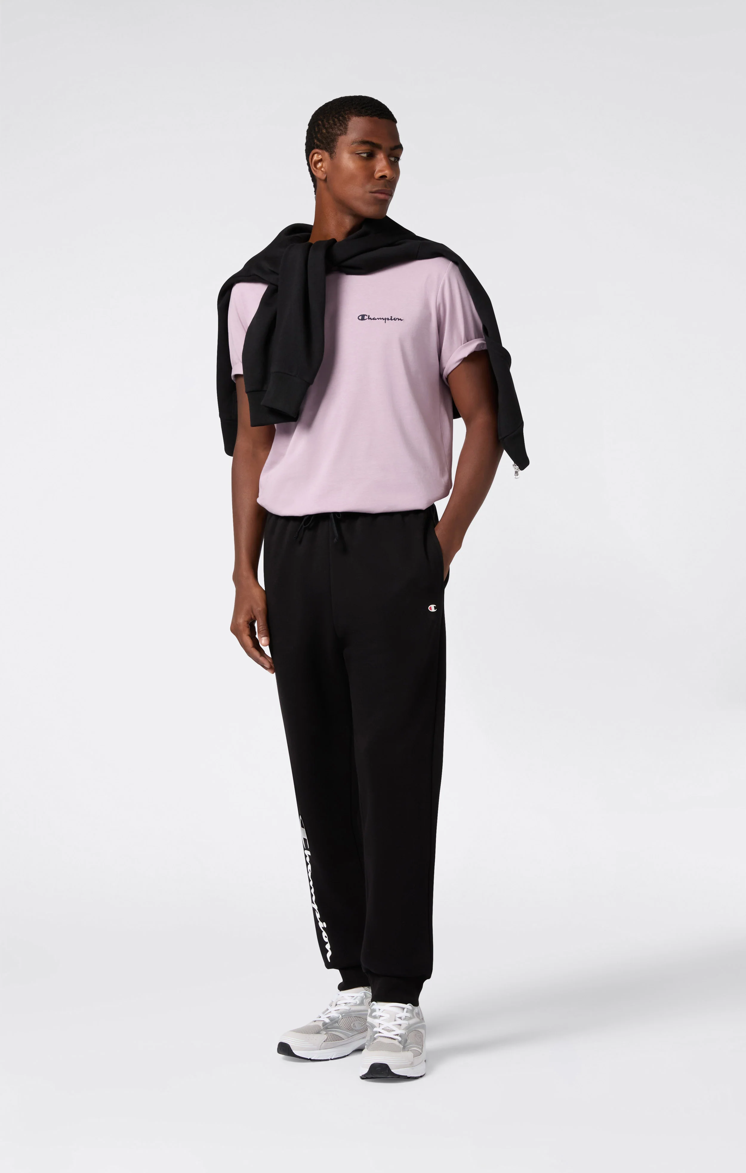 Men’s T-Shirt with Small Embroidered Logo Icons - Image 3