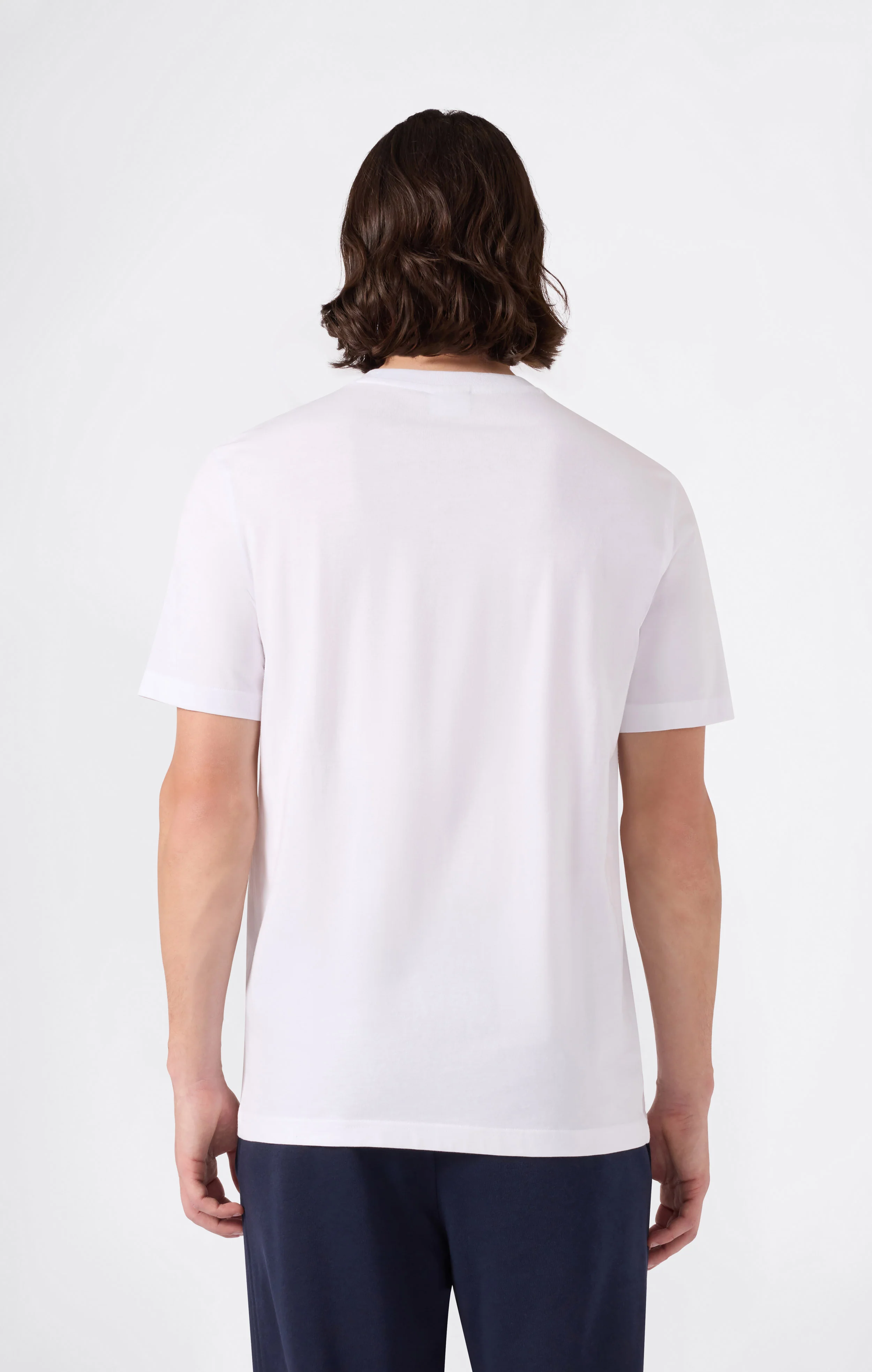 Men’s T-Shirt with Small Embroidered Logo Icons - Image 4