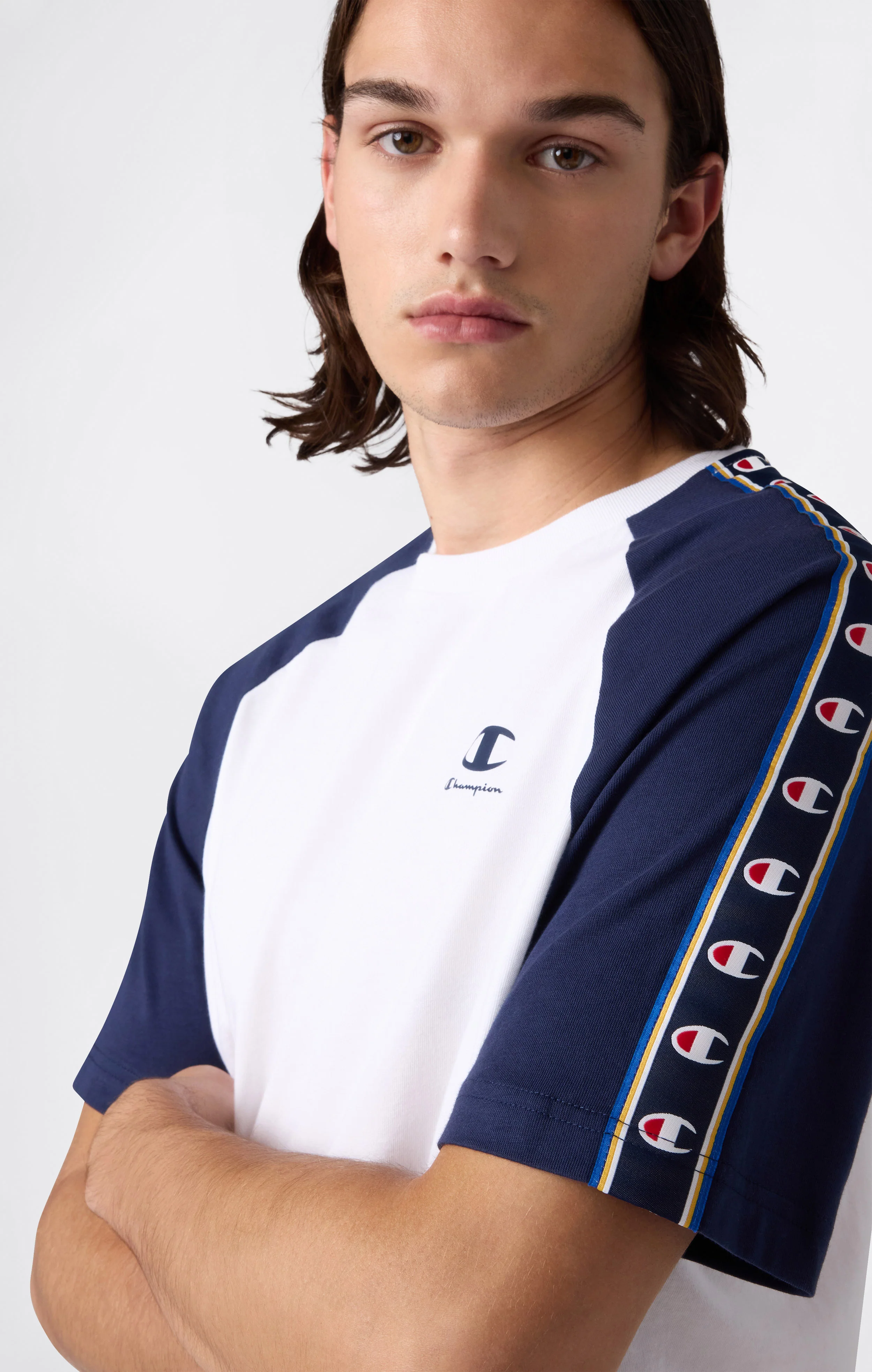 Men’s Tape Logo Raglan Sleeve T-Shirt - Image 4