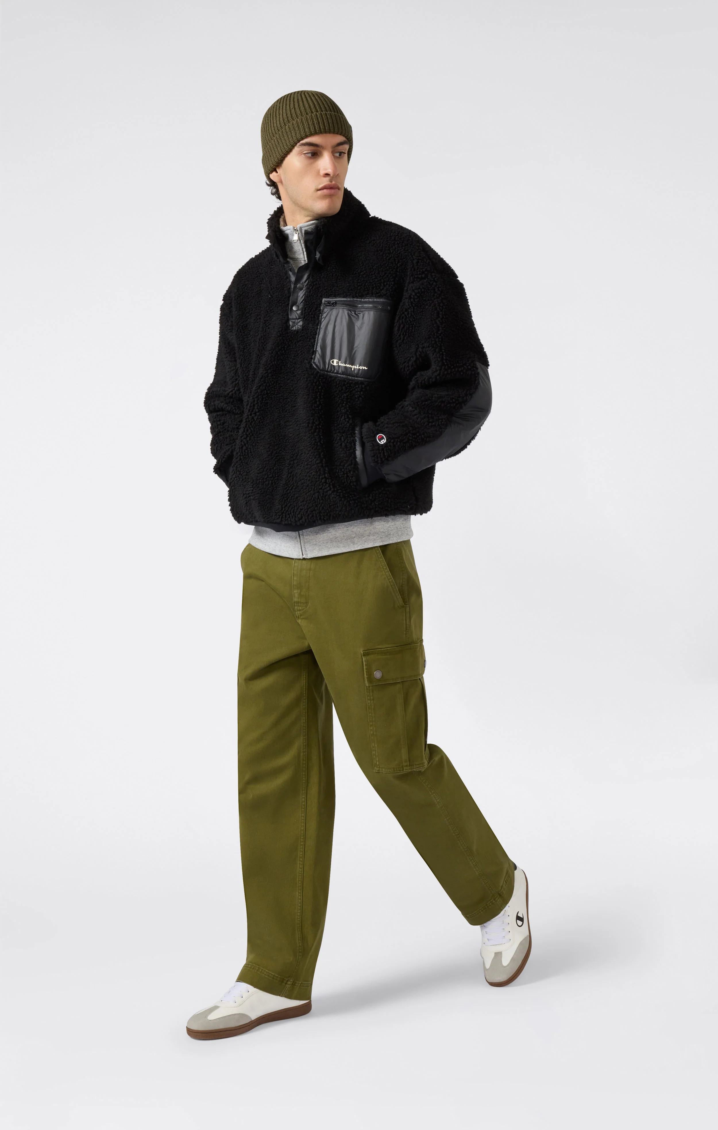 Men’s Polar Teddy Half-Zip Top - Image 2