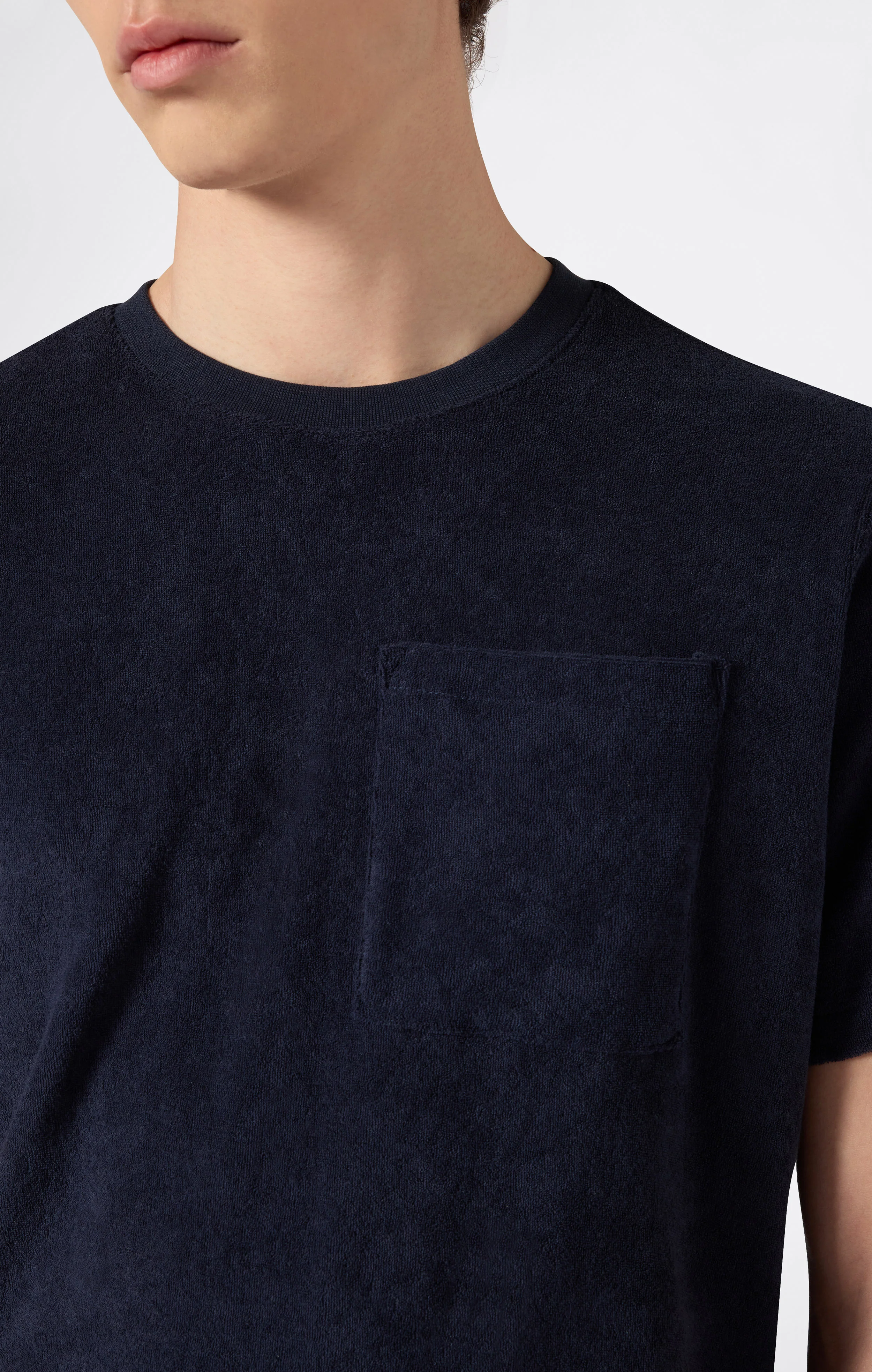 Men’s Towel Terry Pocket T-Shirt - Image 3