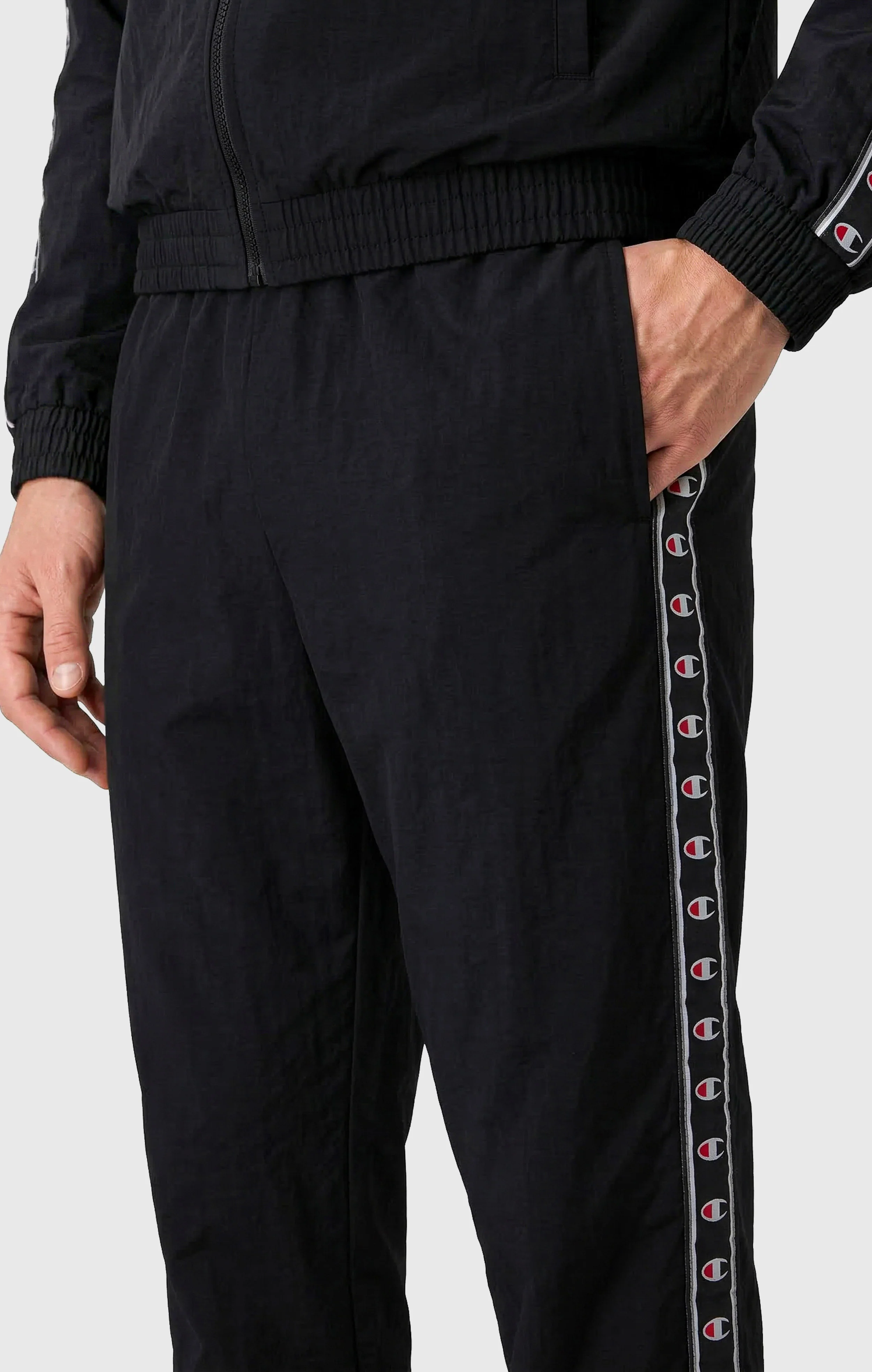 Men’s Track Pants with Elastic Cuffs and Tape Logo - Image 4