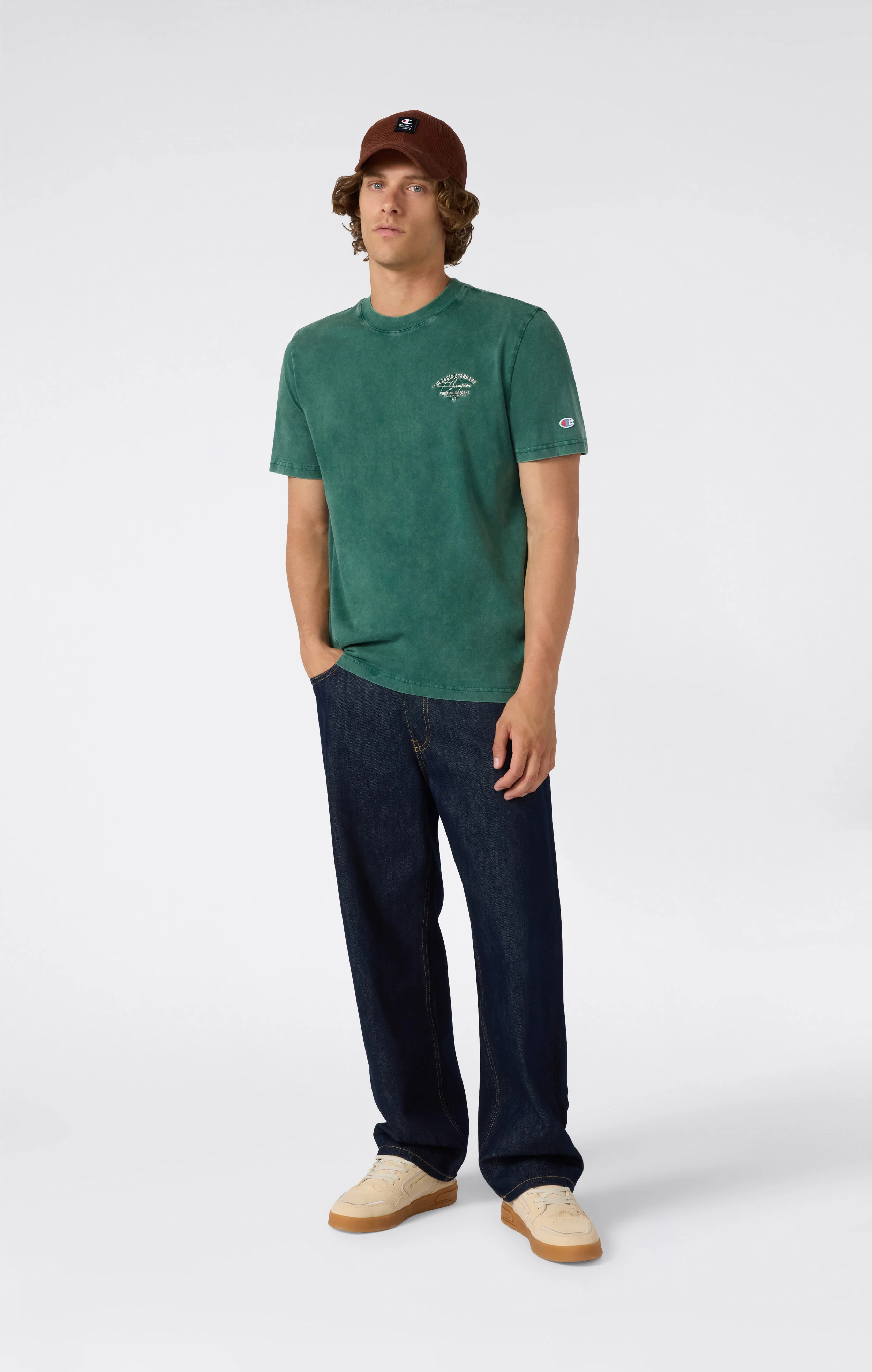 Men’s Washed Crewneck T-Shirt Icons - Image 5