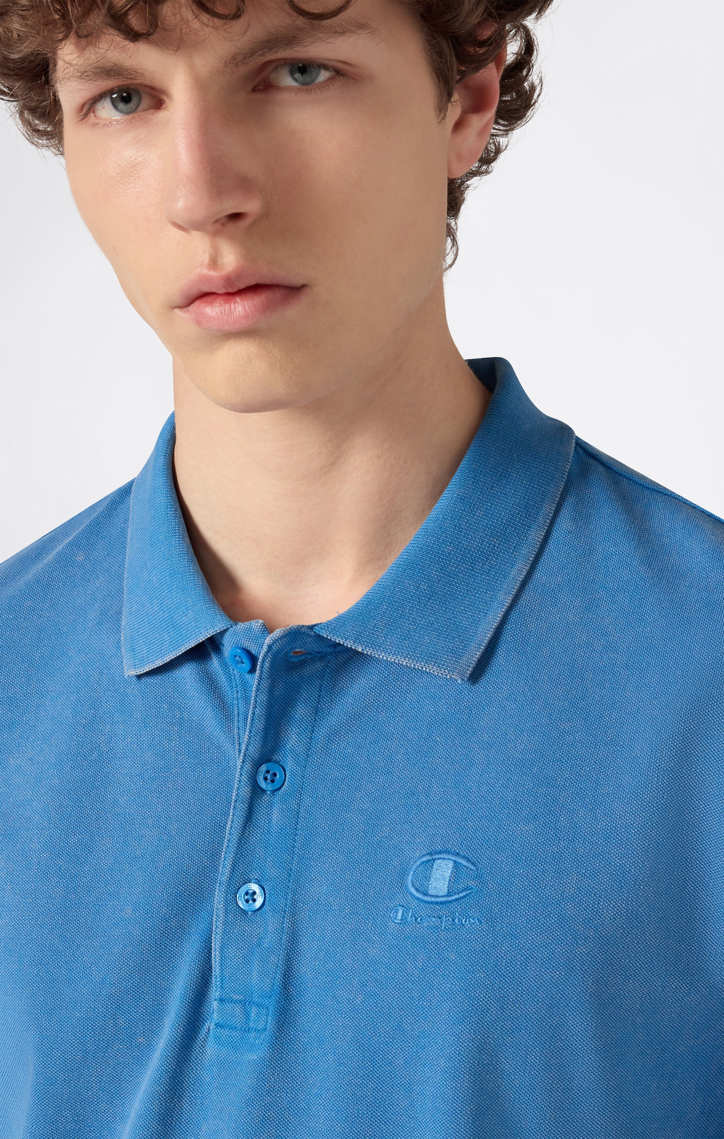 Men’s Washed Effect Polo Icons - Image 3