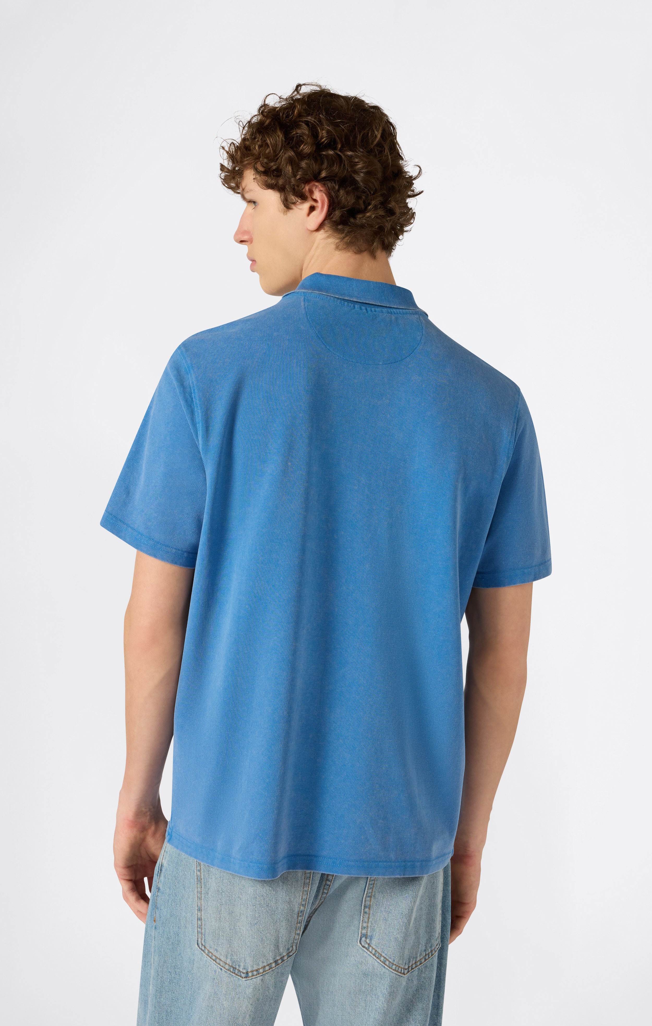 Men’s Washed Effect Polo Icons - Image 4
