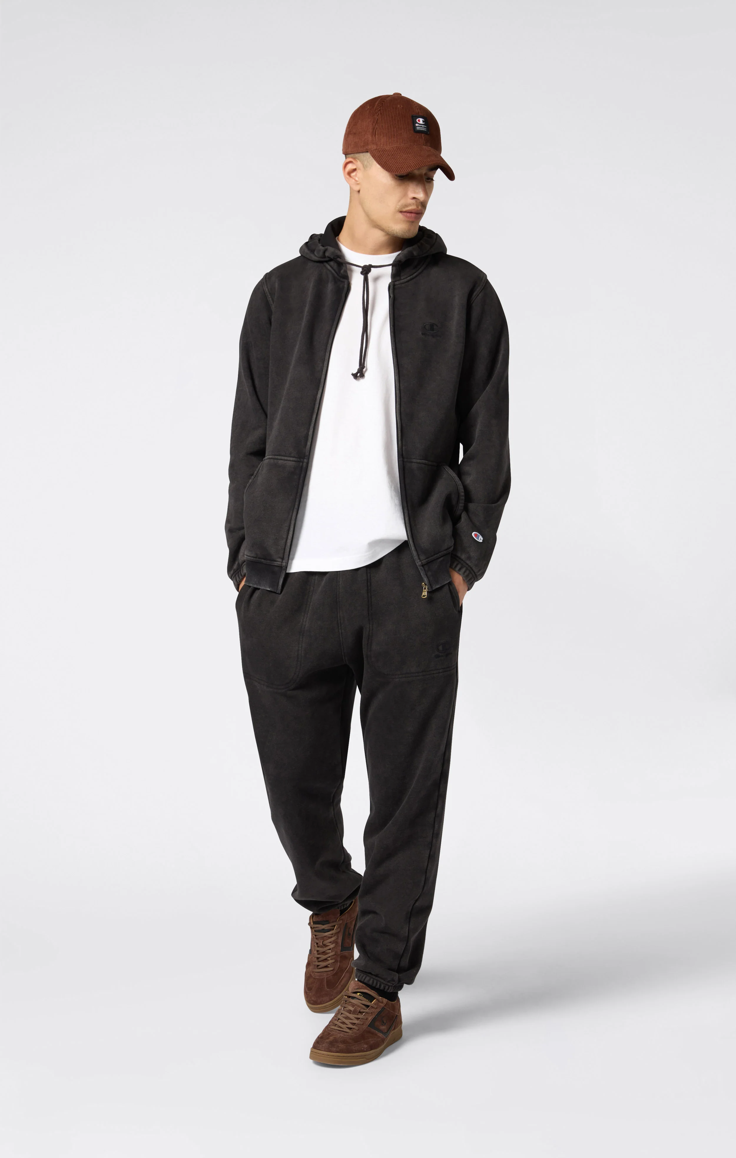 Men’s Washed Fleece Full Zip Hoodie Icons - Image 4
