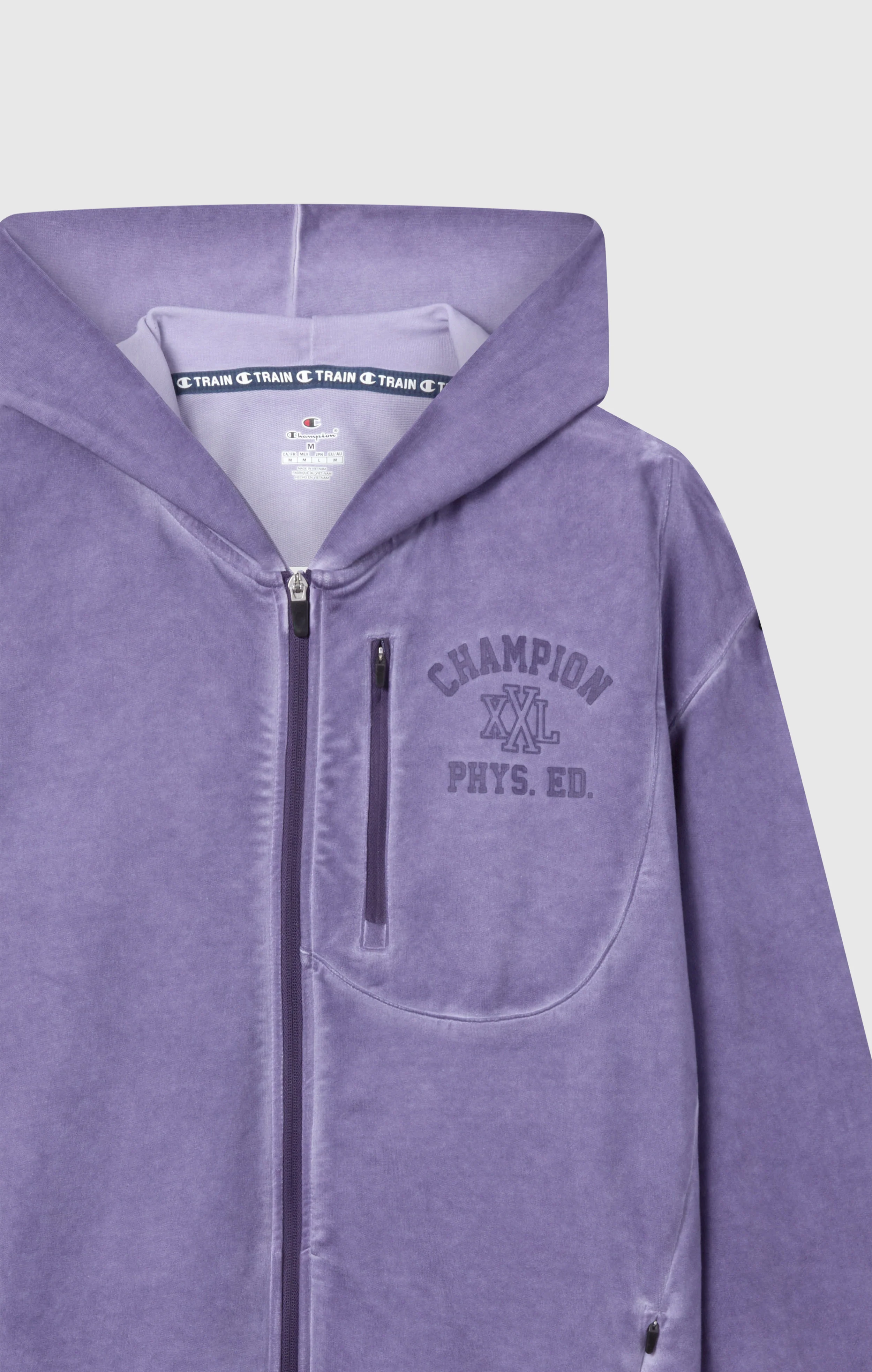 Men’s Washed Full Zip & Chest Zip Pocket Hoodie - Image 7