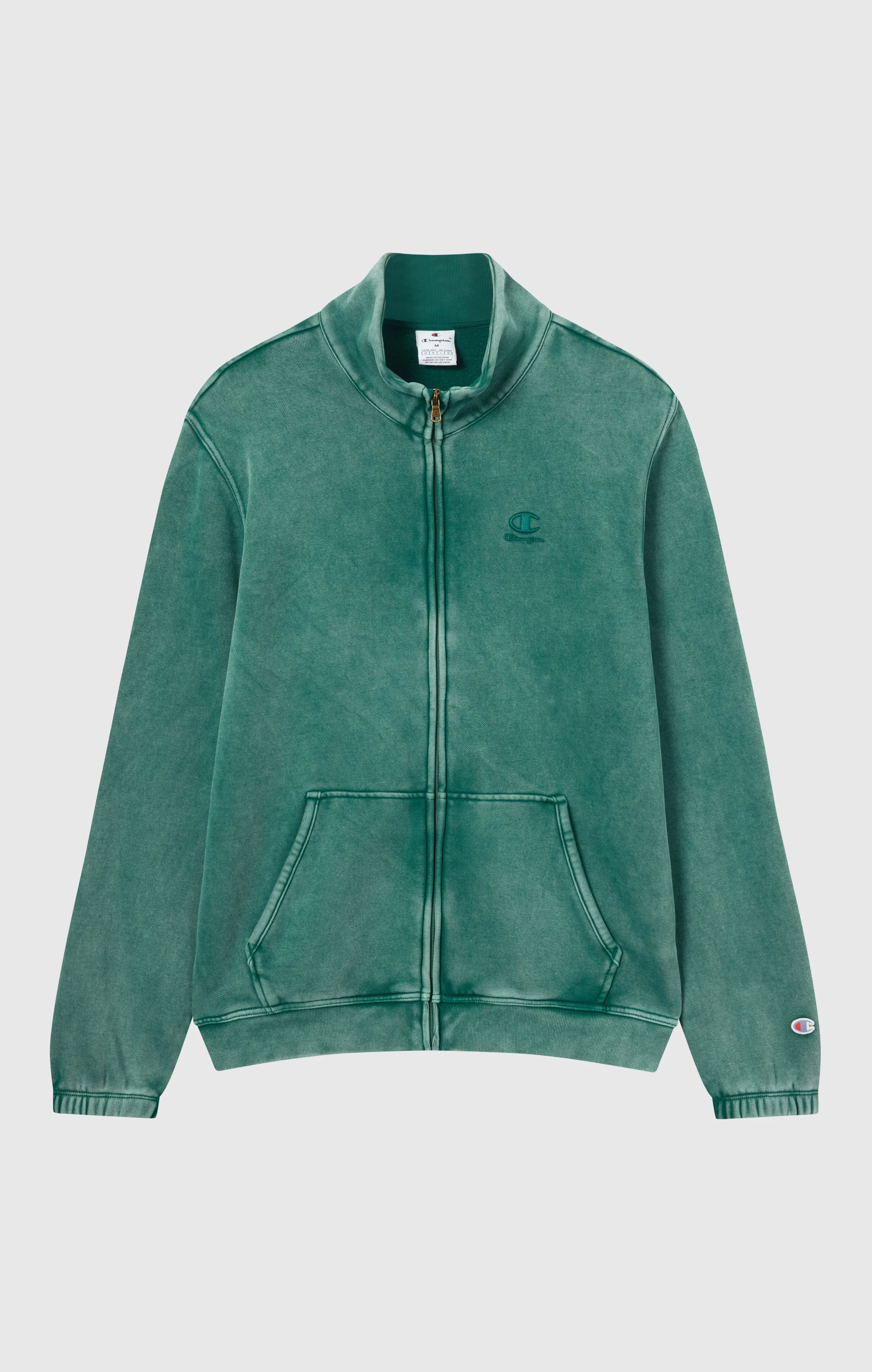 Men’s Washed Full Zip Fleece Sweatshirt Icons - Image 5