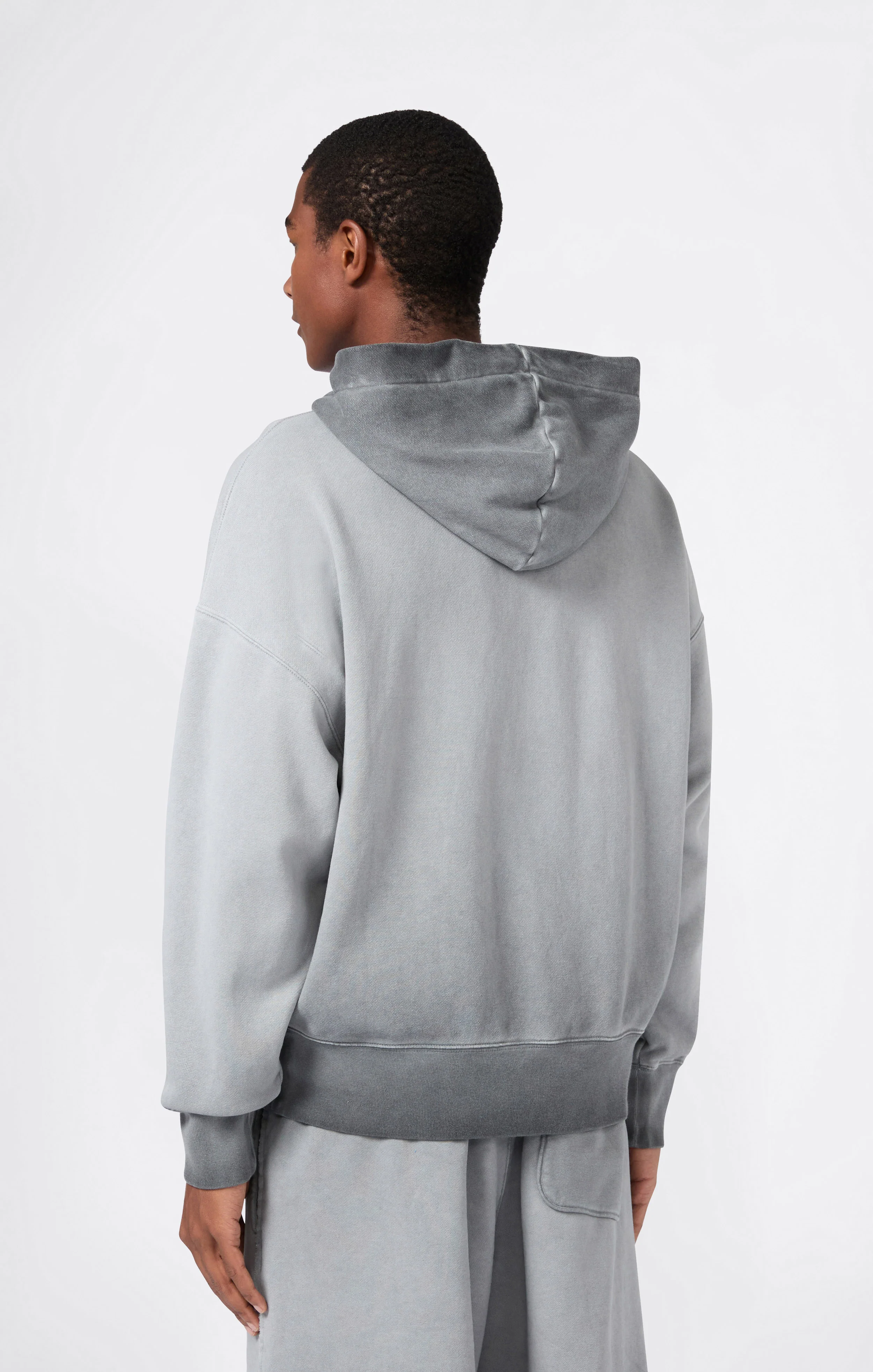 Men’s Washed Full Zip Hoodie Loose Fit Time Capsule - Image 5