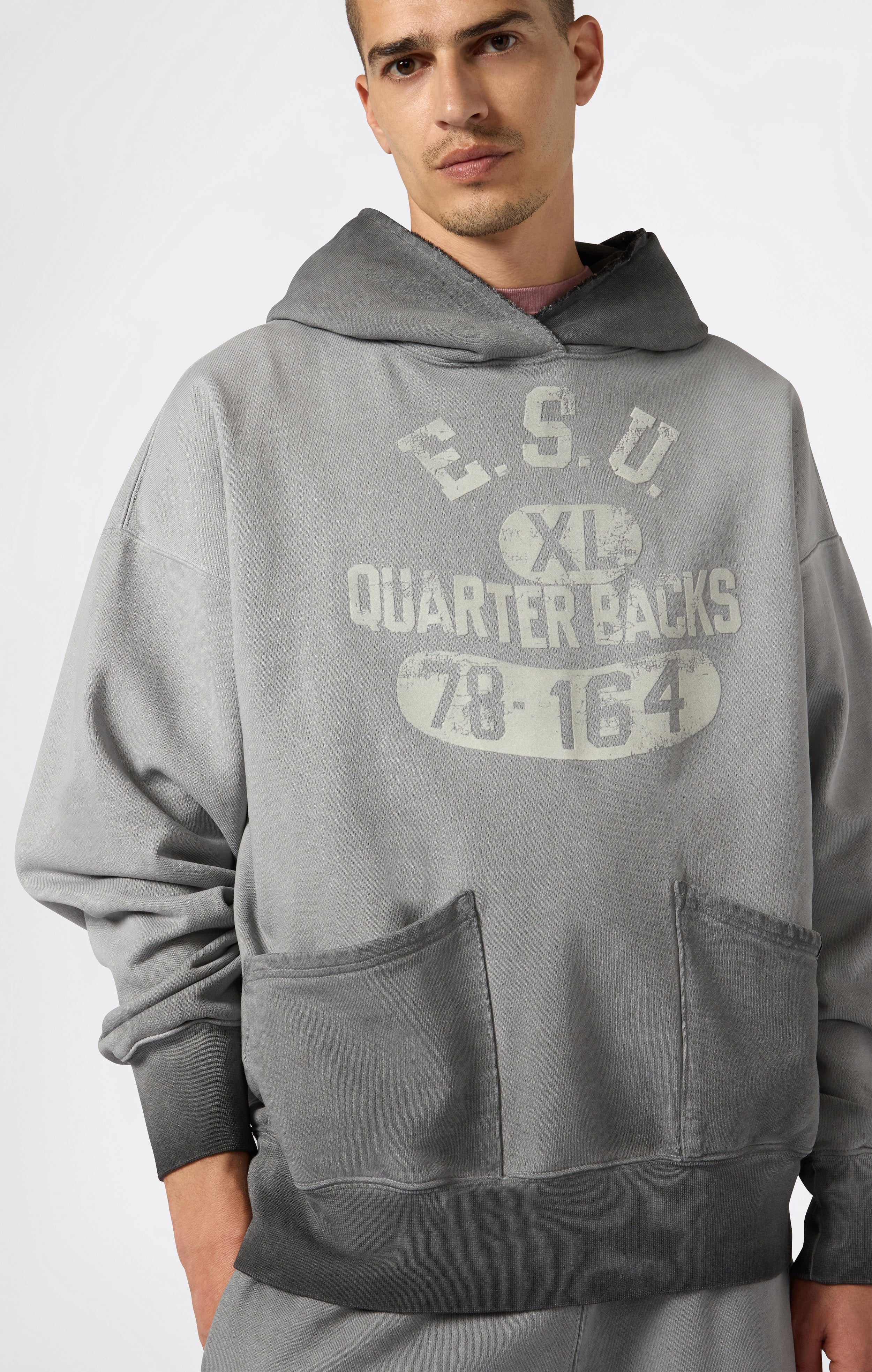 Men’s Washed Hooded Sweatshirt Loose Fit Time Capsule - Image 3
