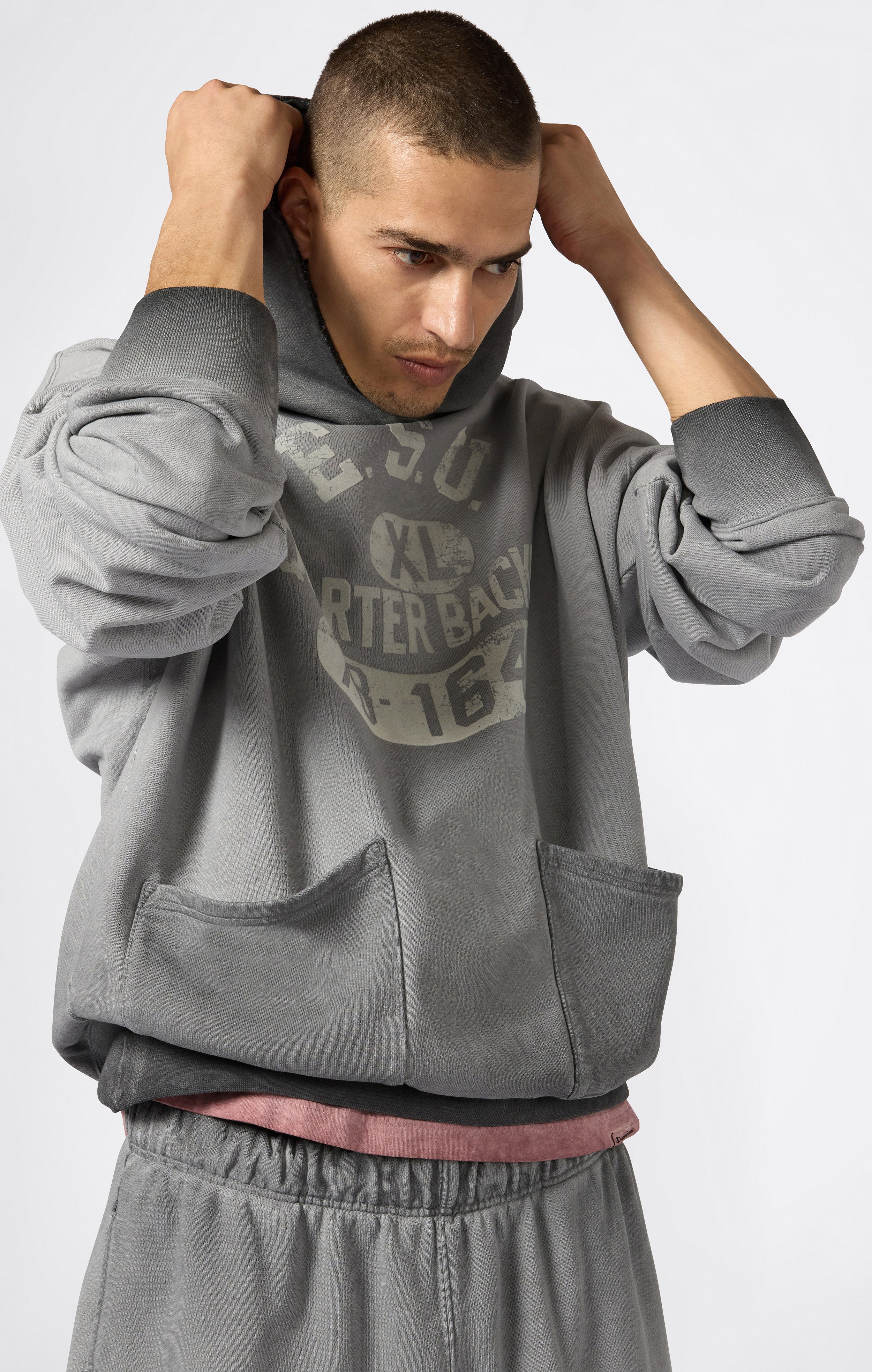 Men’s Washed Hooded Sweatshirt Loose Fit Time Capsule - Image 5