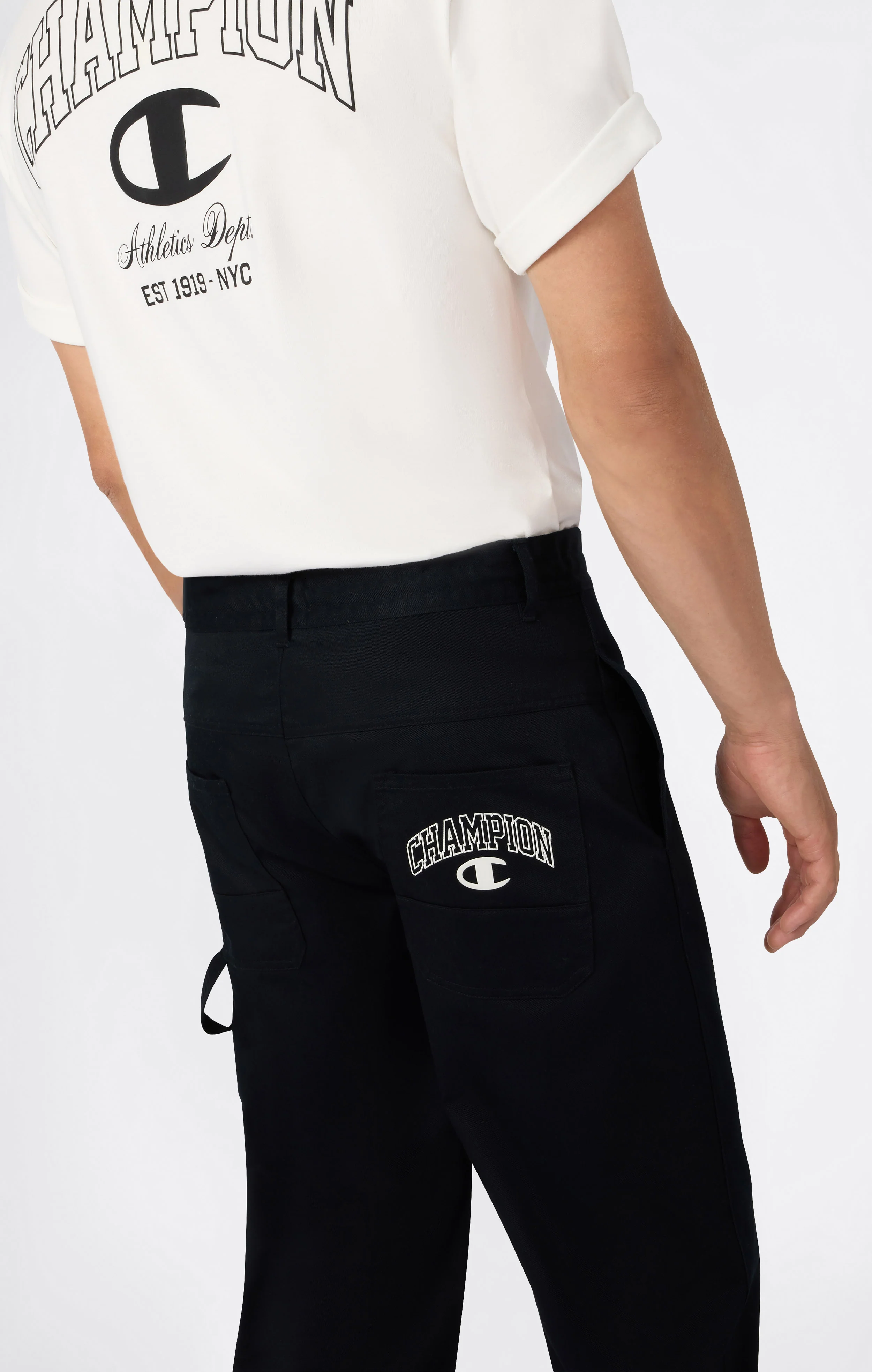Men’s Woven Straight Hem Pants Street Varsity - Image 4