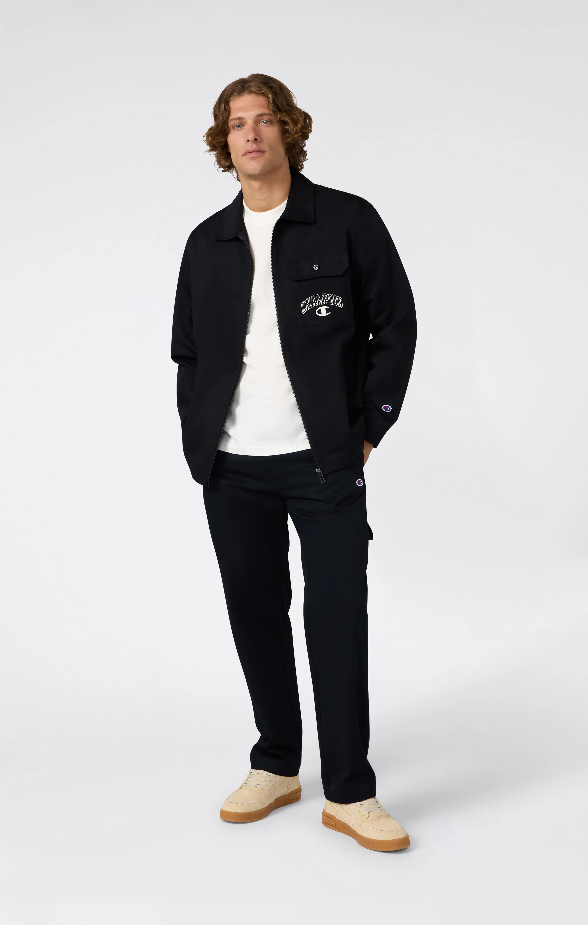 Men’s Woven Straight Hem Pants Street Varsity - Image 5