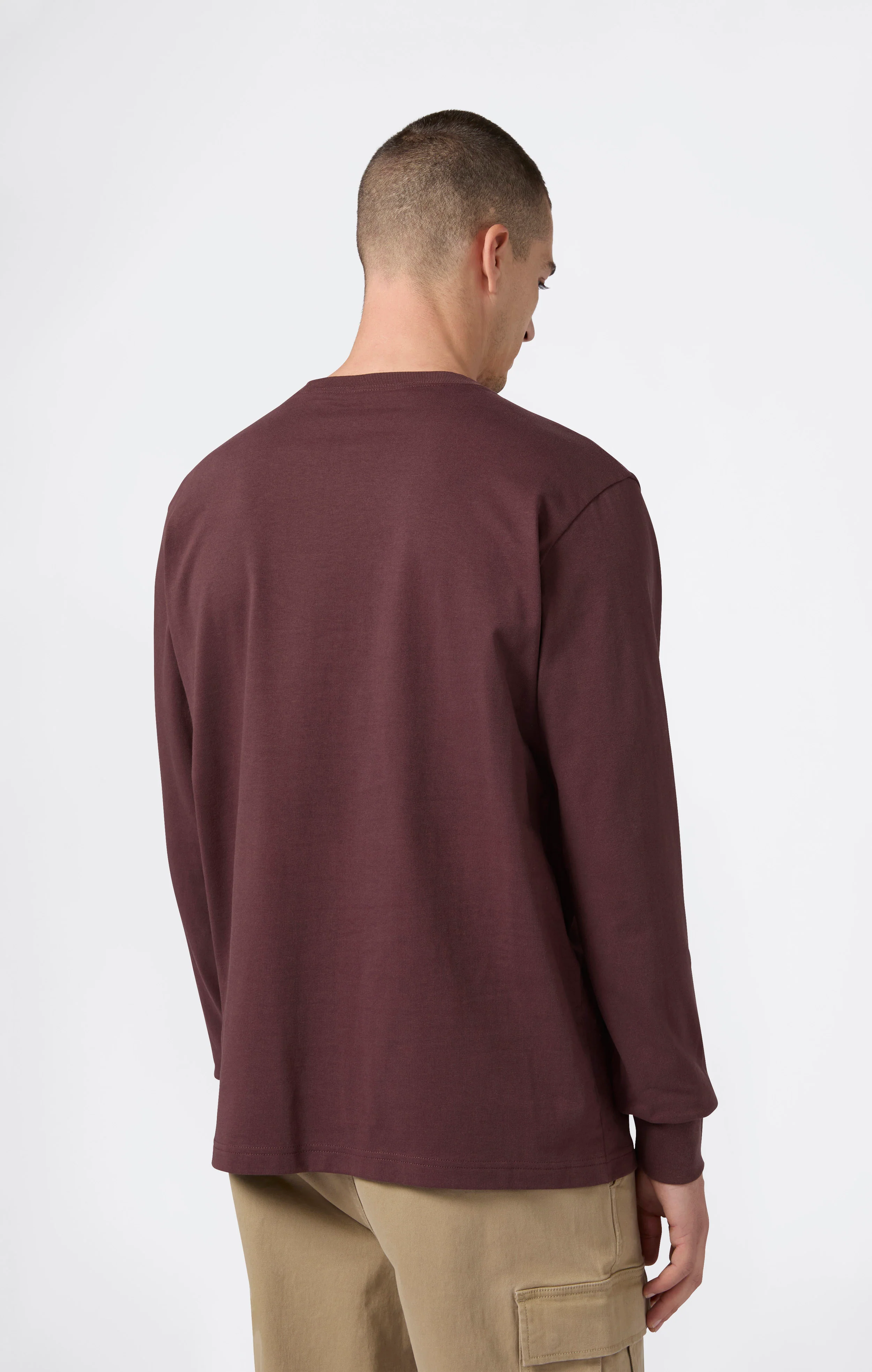 Oversized Men's Long Sleeve T-Shirt in Soft Heavy Cotton - Image 5