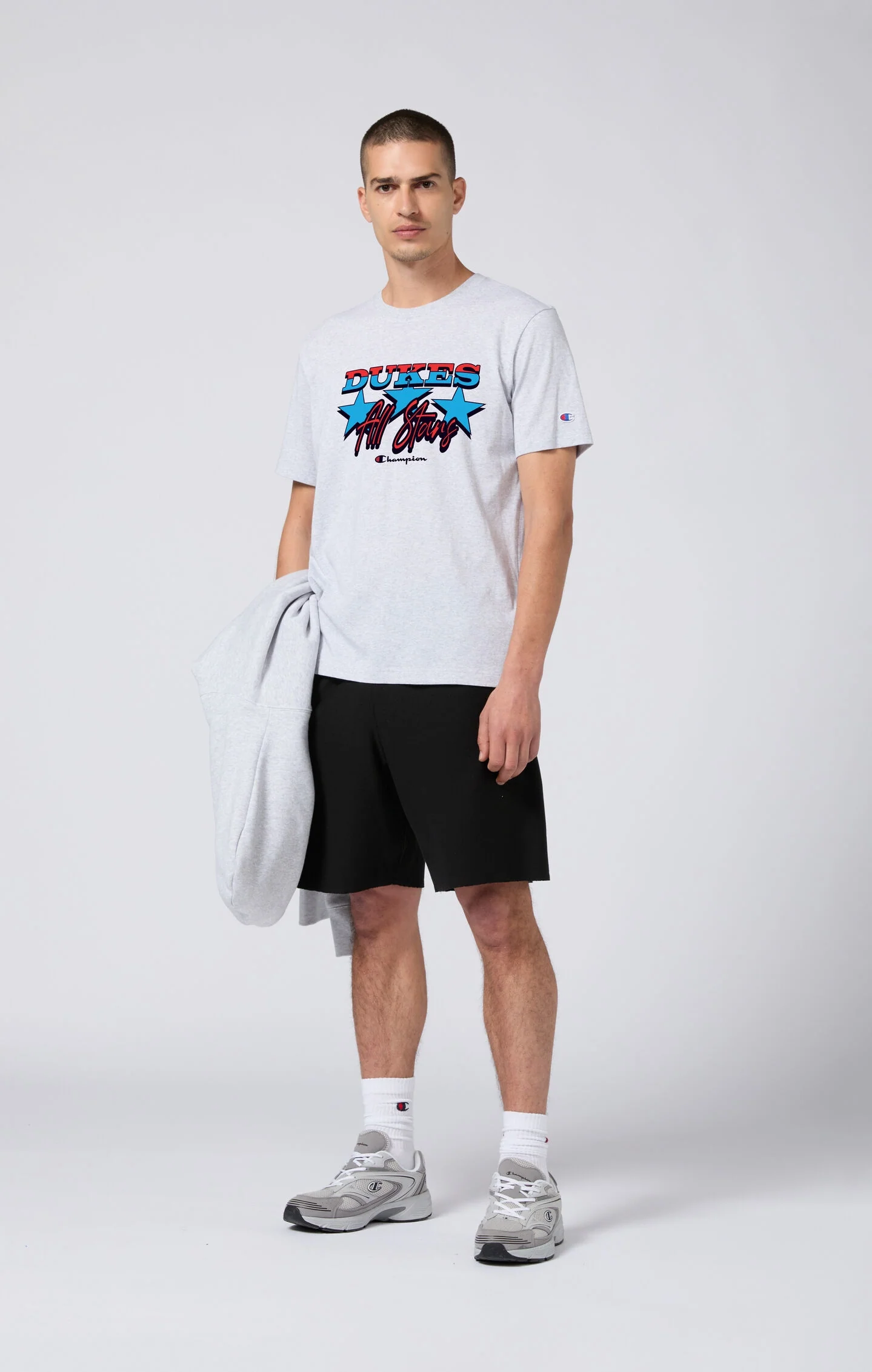 Oversized Men's T-Shirt in Heavy Cotton Dukes Cupboard x Champion - Image 2