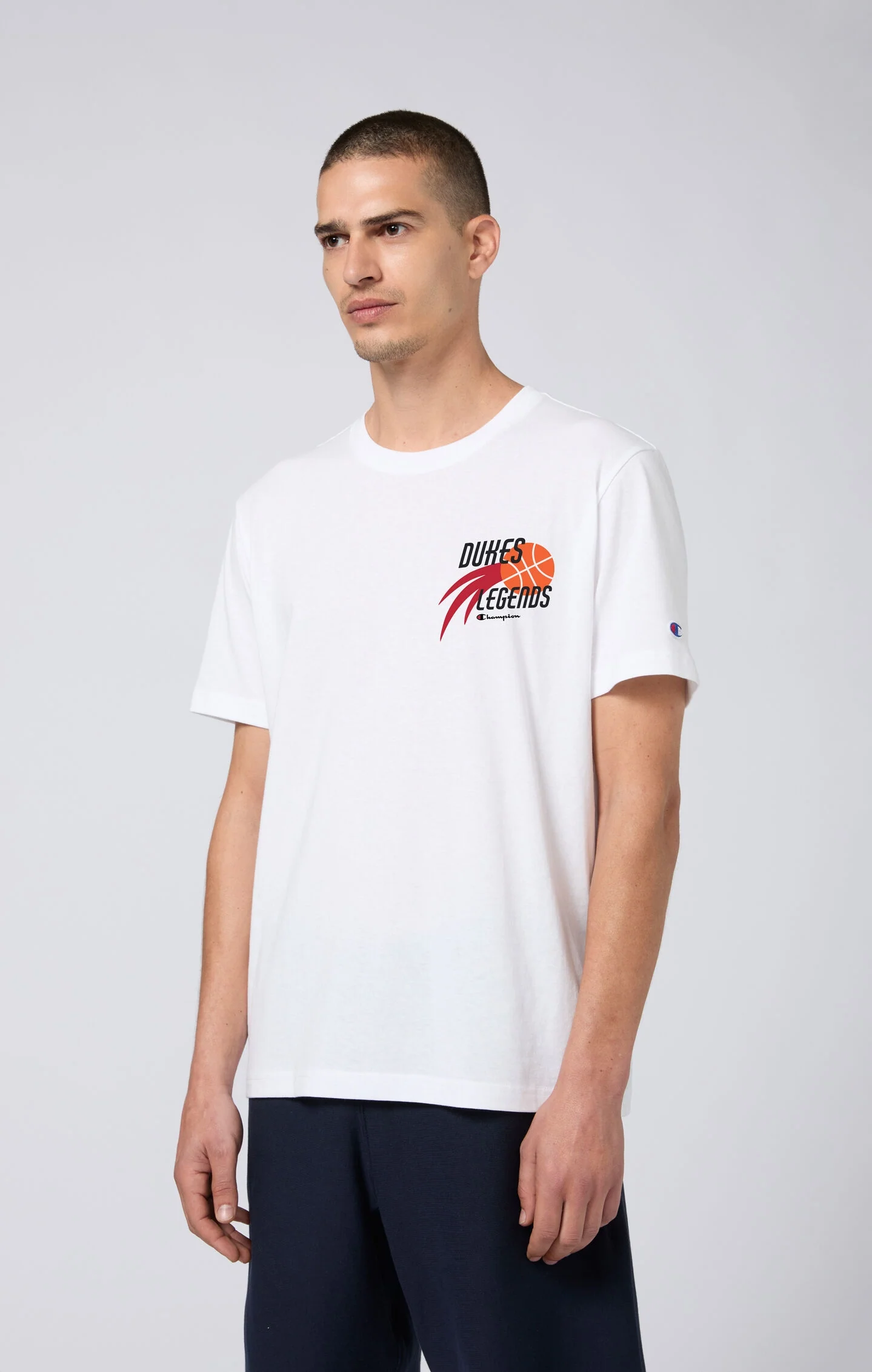 Oversized Men's T-Shirt in Heavy Cotton Dukes Cupboard x Champion
