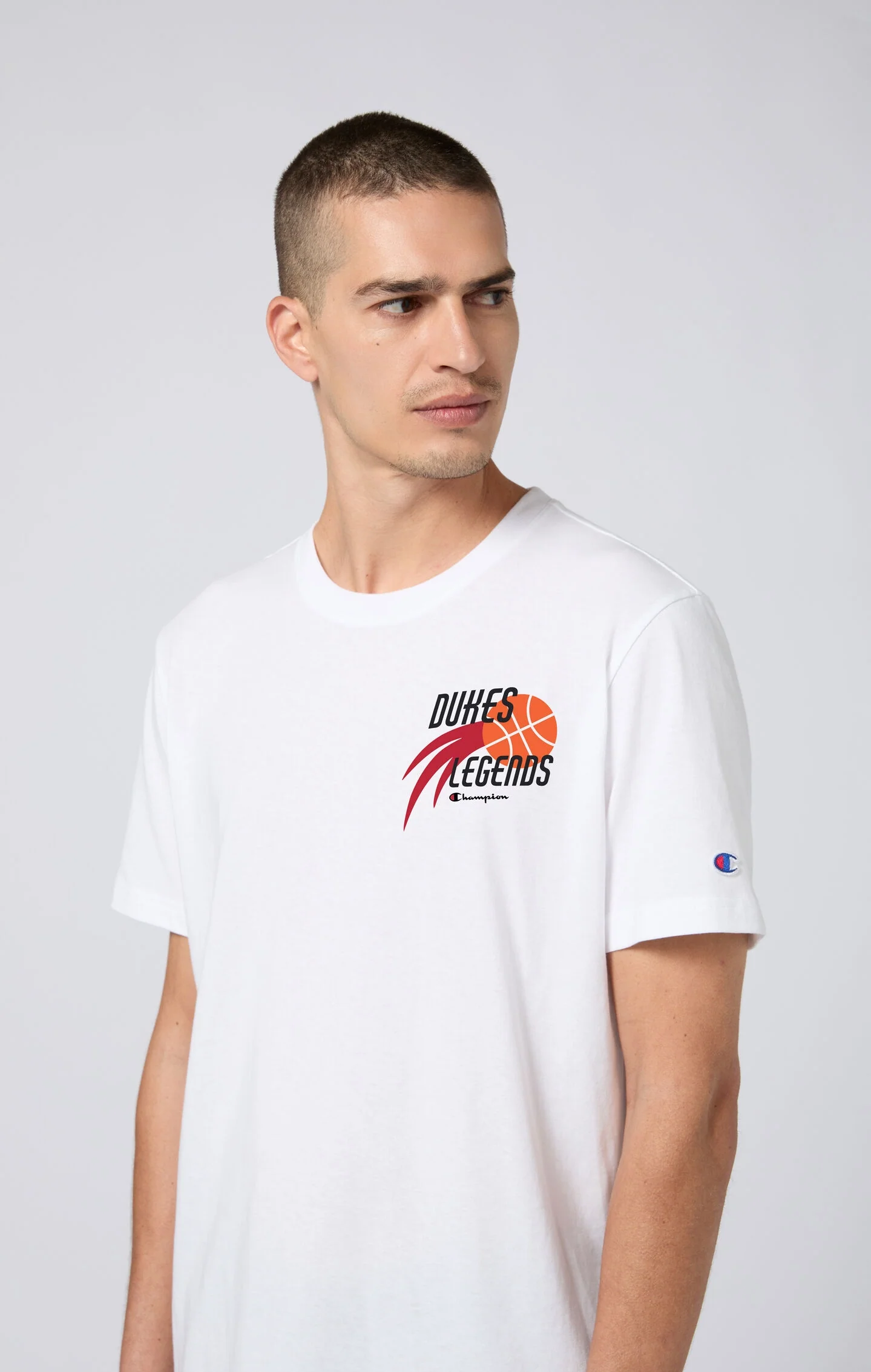 Oversized Men's T-Shirt in Heavy Cotton Dukes Cupboard x Champion - Image 3