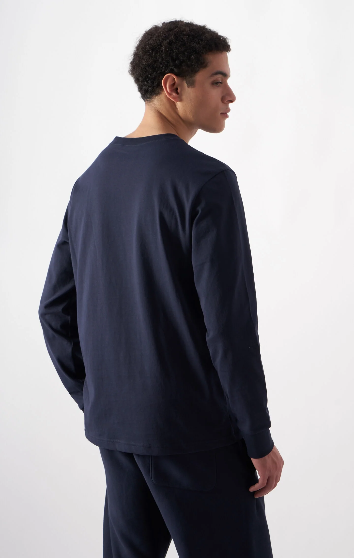 Oversized Men's Long Sleeve T-Shirt in Soft Heavy Cotton - Image 3