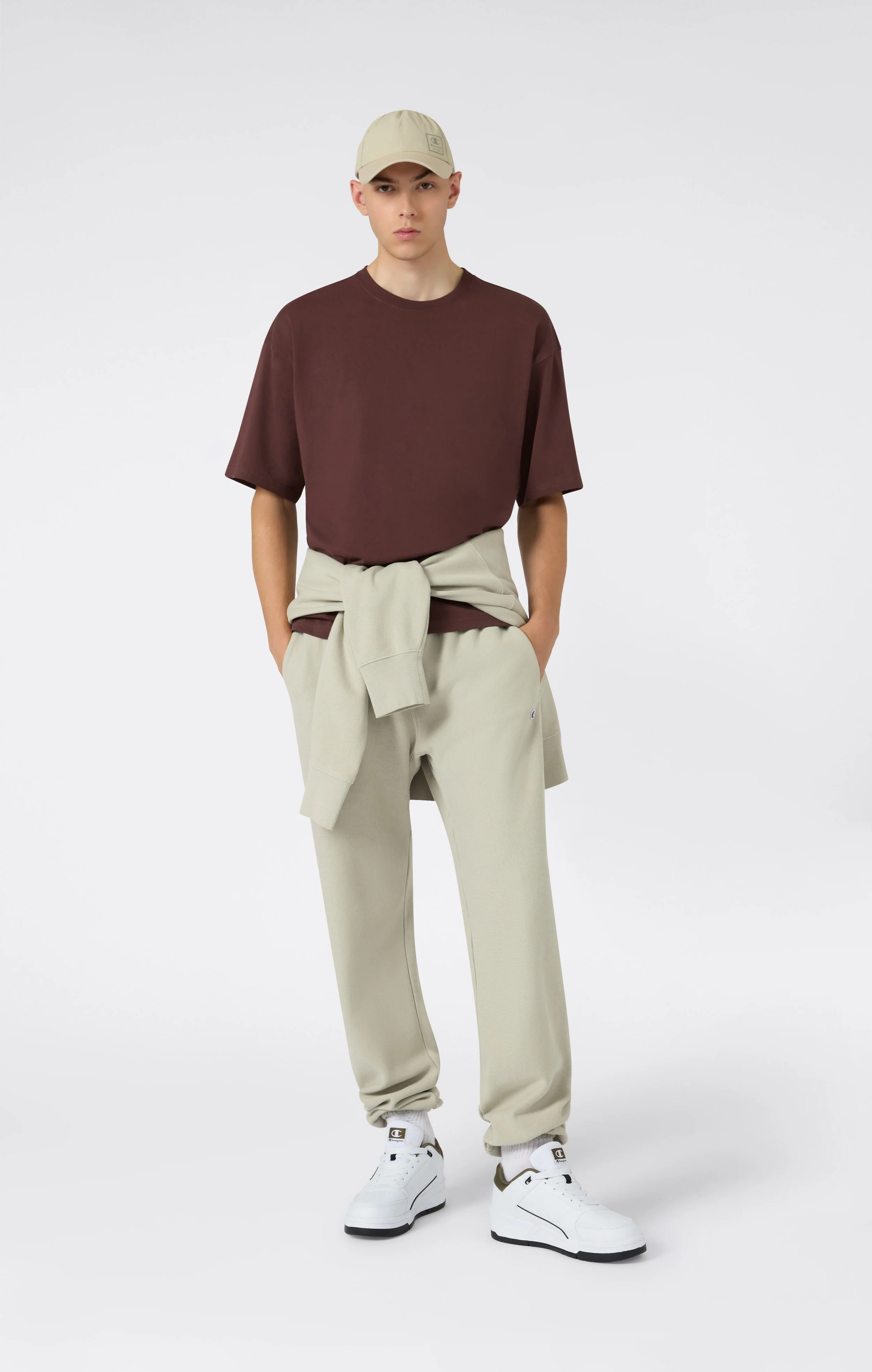 Men’s Lightweight Jogger Pants with Elastic Cuff Reverse Weave - Image 4