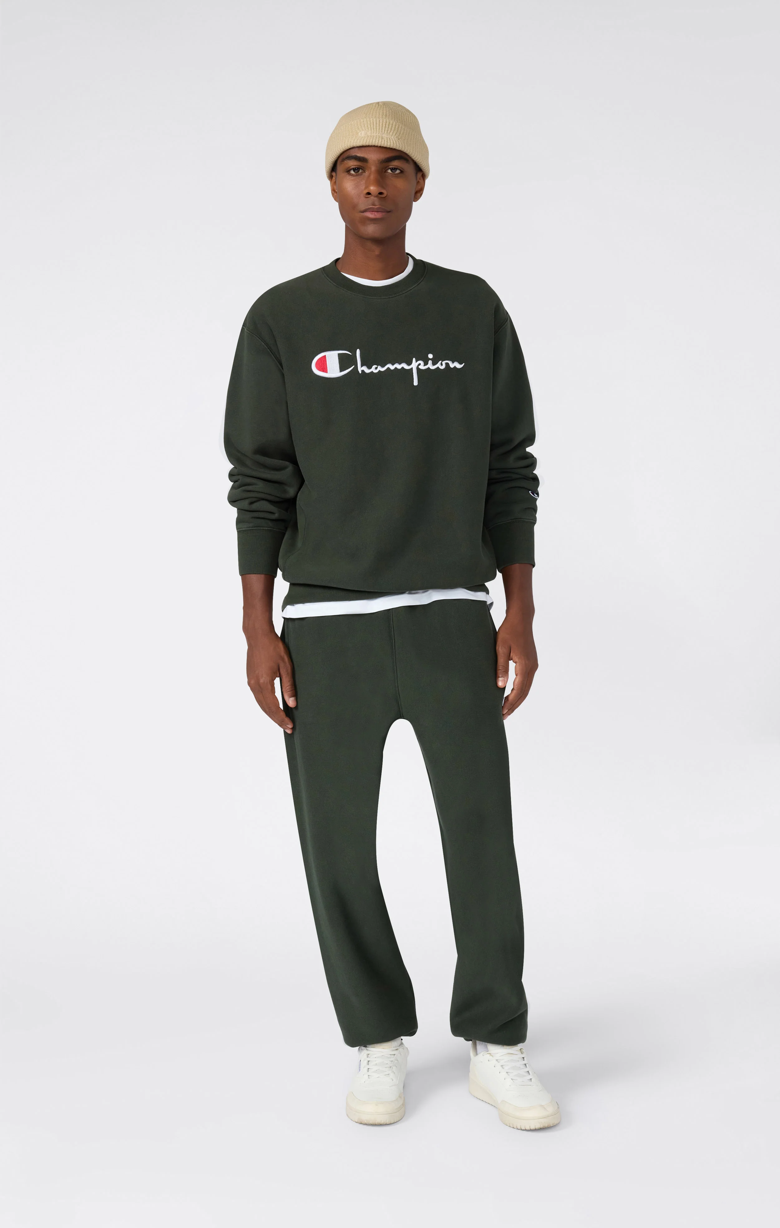 Men’s Heavyweight  Crewneck Sweatshirt with Brushed Fleece Interior Reverse Weave - Image 2