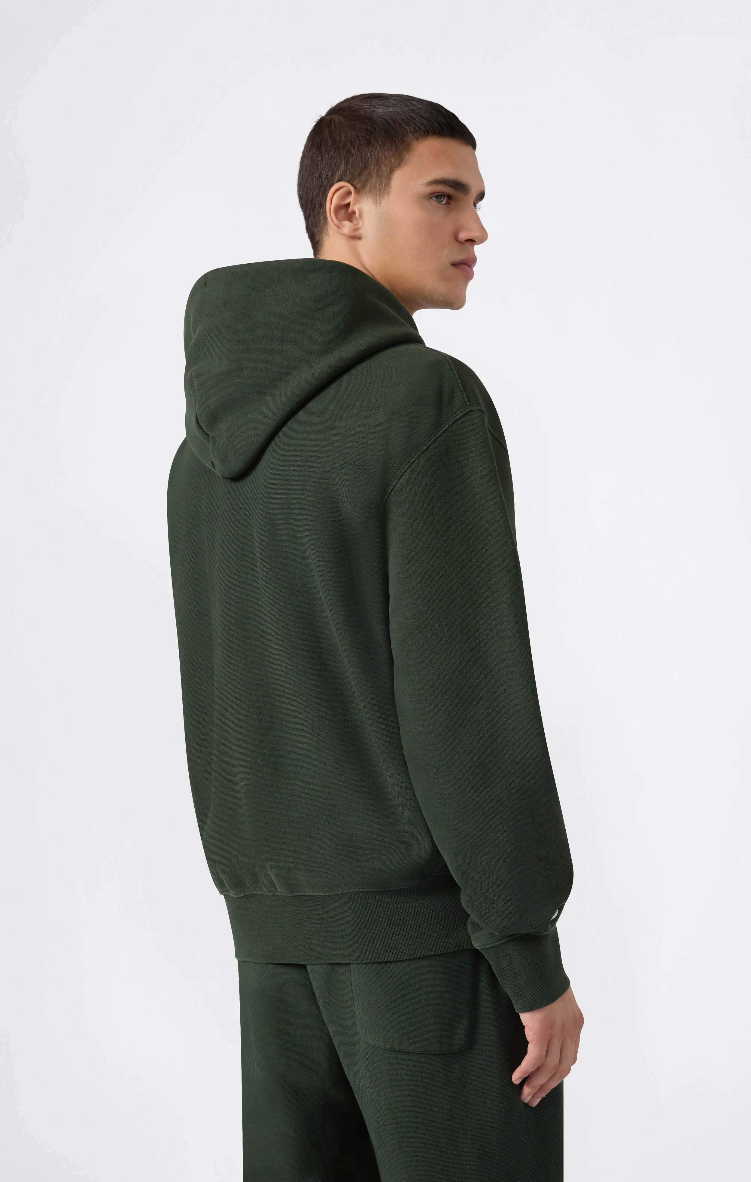Men’s Heavyweight Hoodie with Brushed Fleece Interior Reverse Weave - Image 4