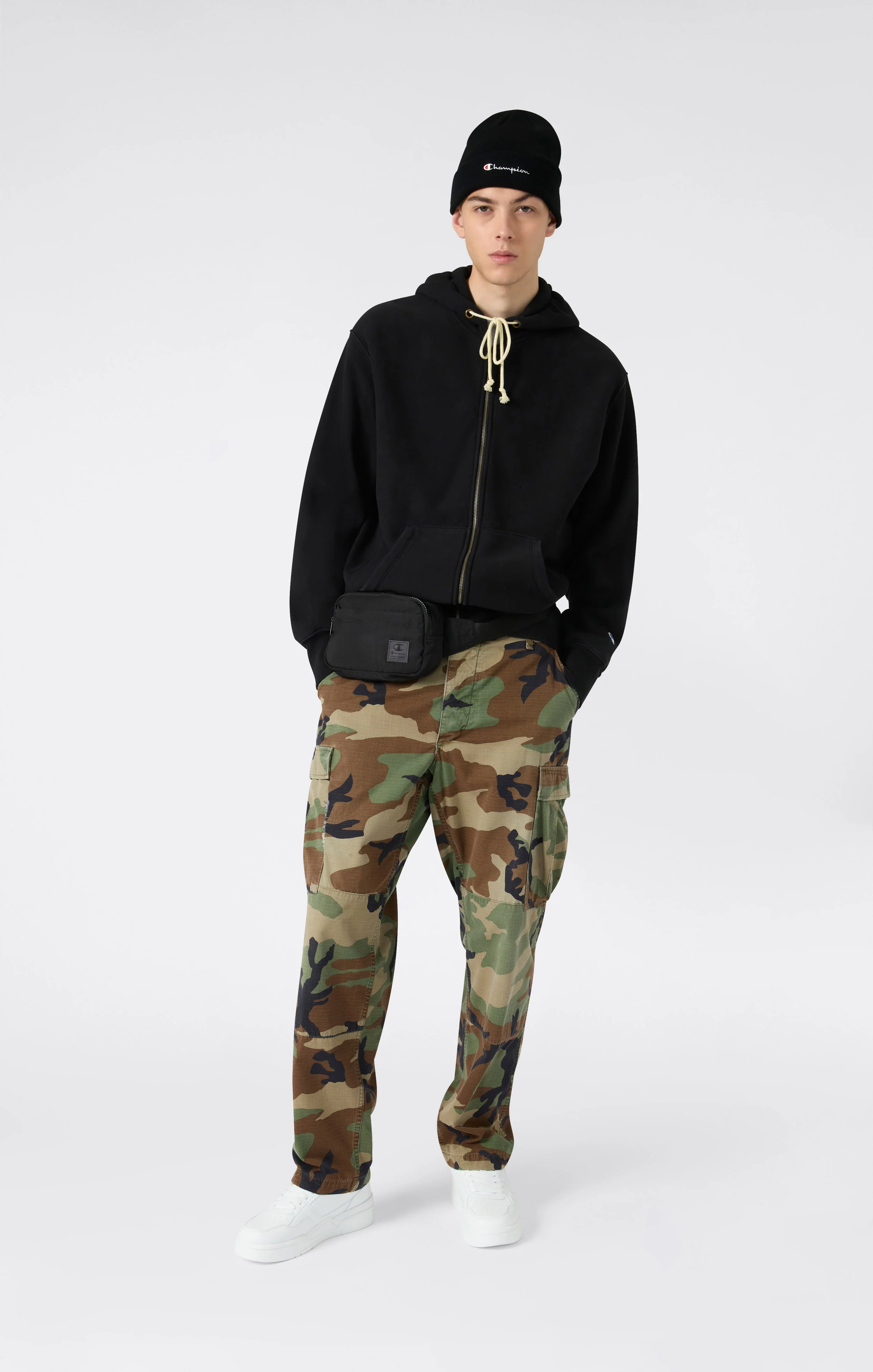 Men's Fleece Full Zip Hoodie Reverse Weave - Image 4