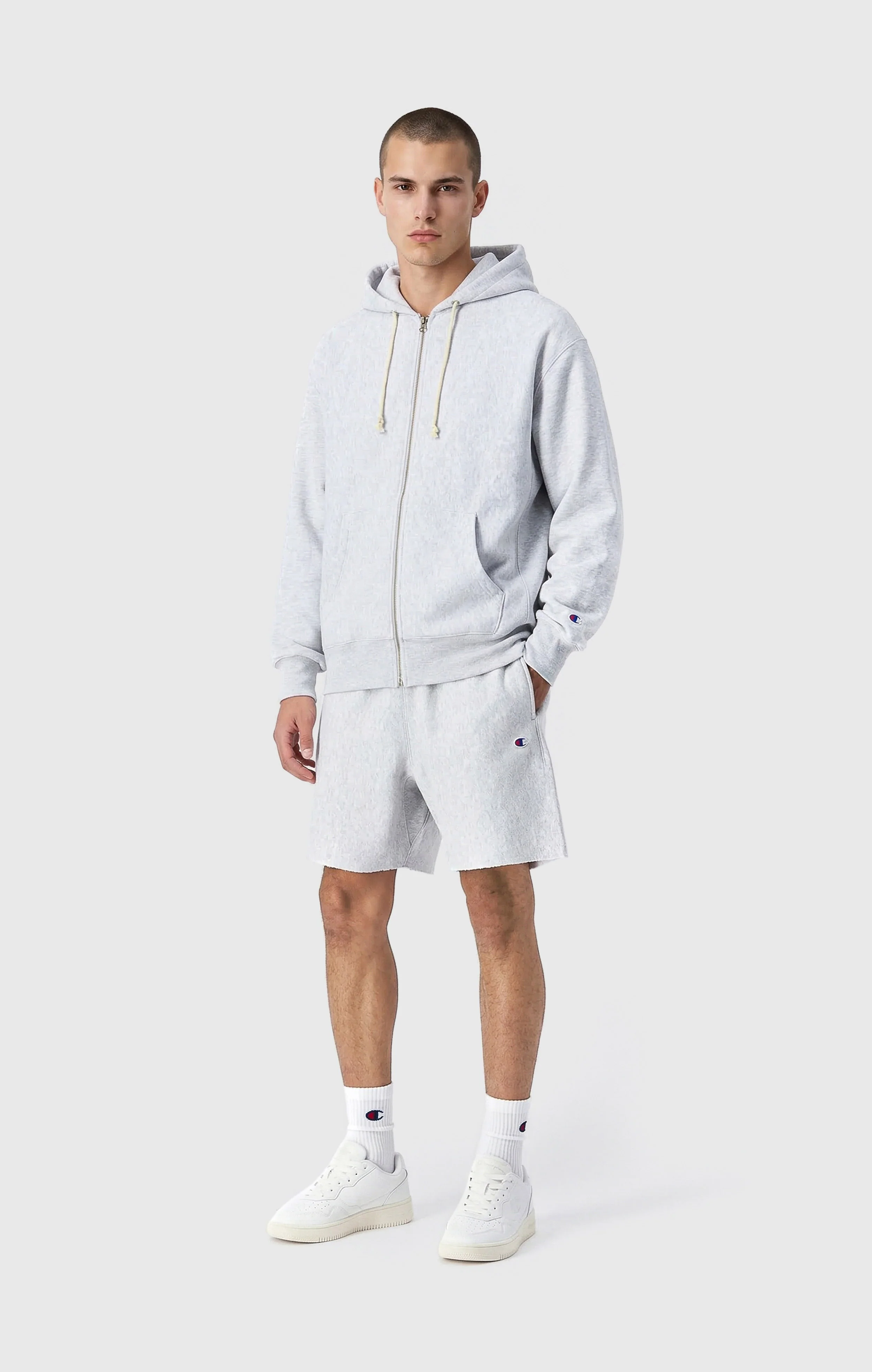 Men’s Full Zip Hoodie Sweatshirt Reverse Weave - Image 2