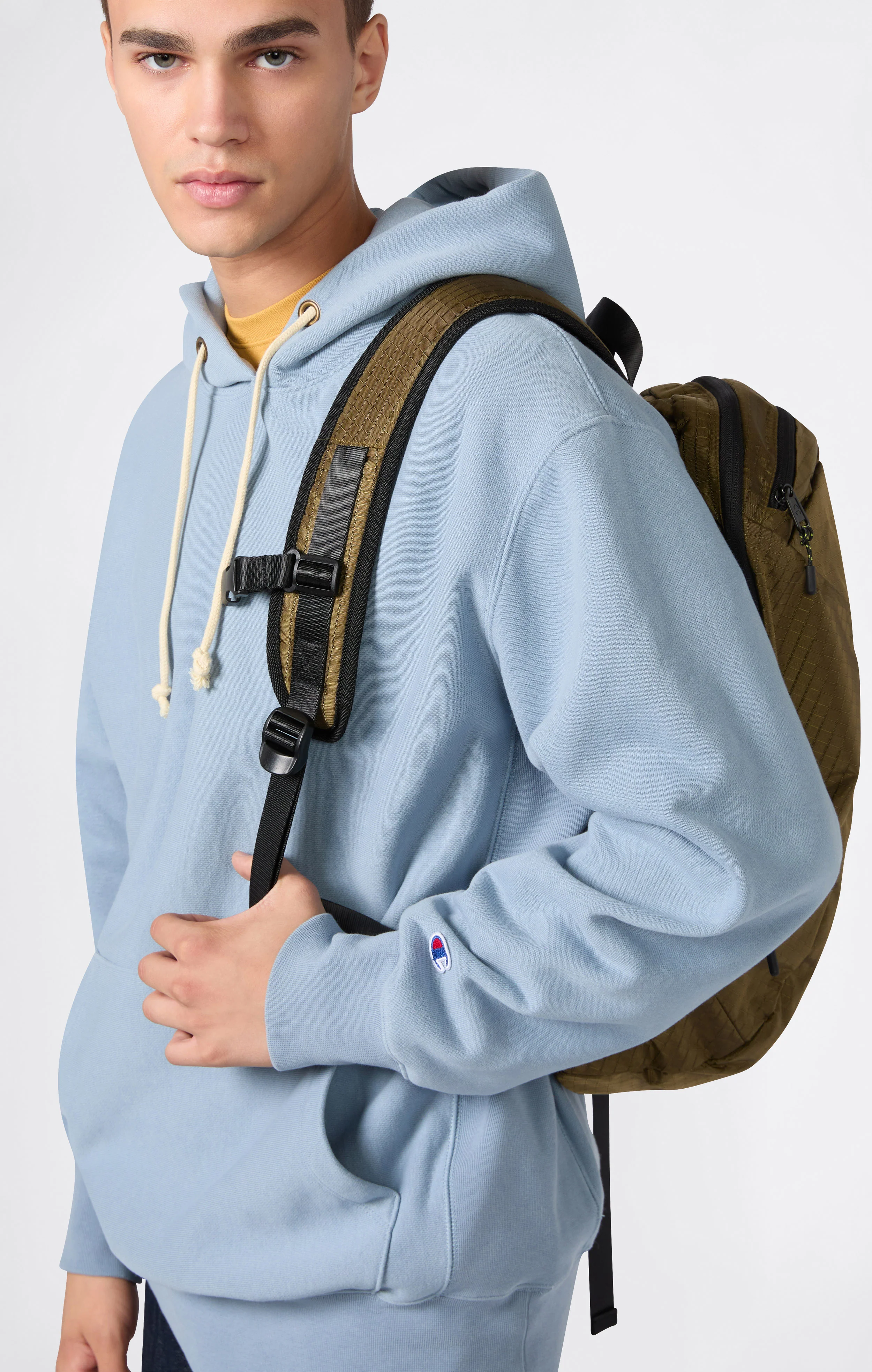 Men’s Lightweight Hooded Sweatshirt Reverse Weave - Image 4