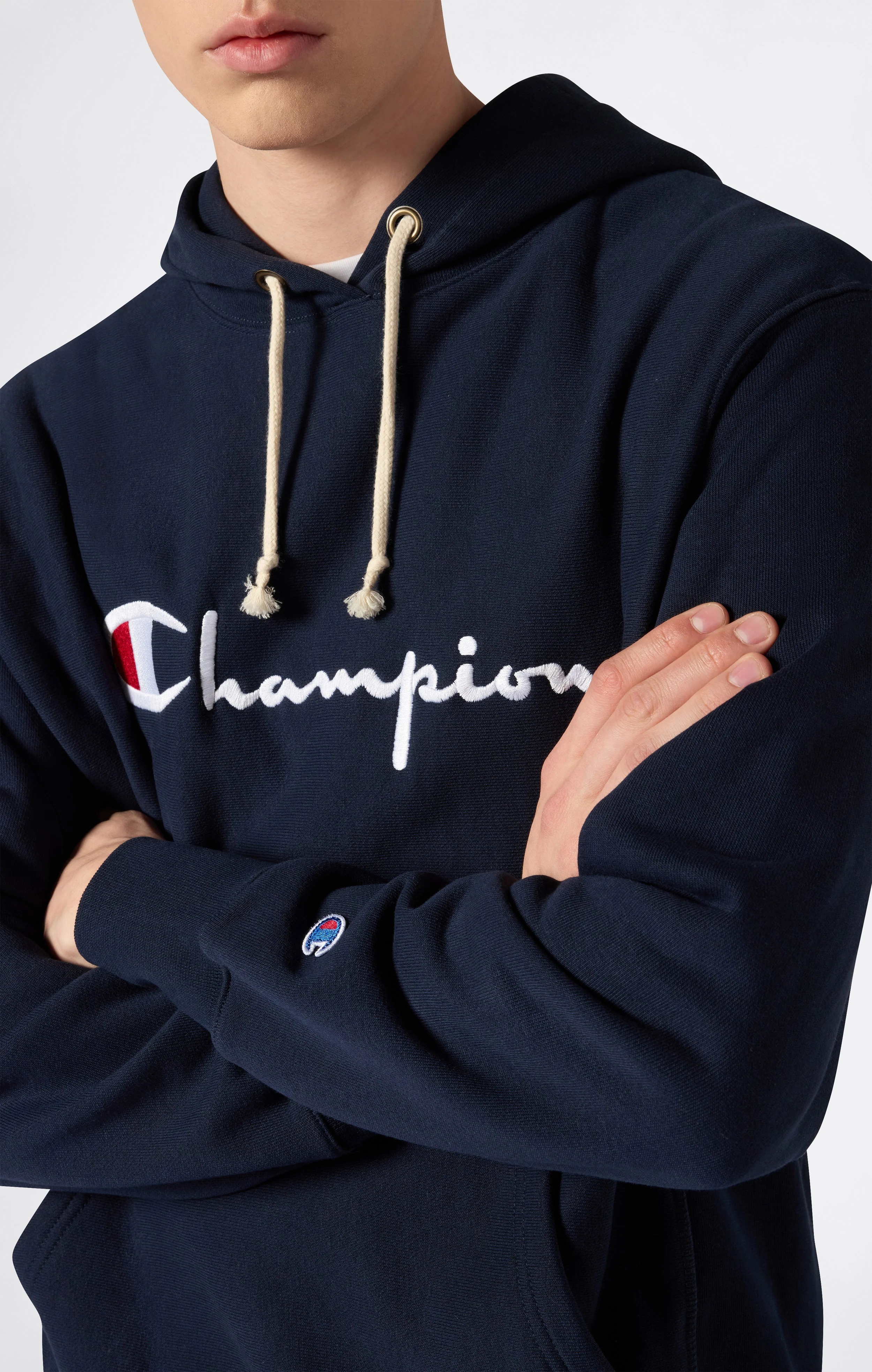 Reverse Weave Men's Loose Fit Hoodie - Image 3