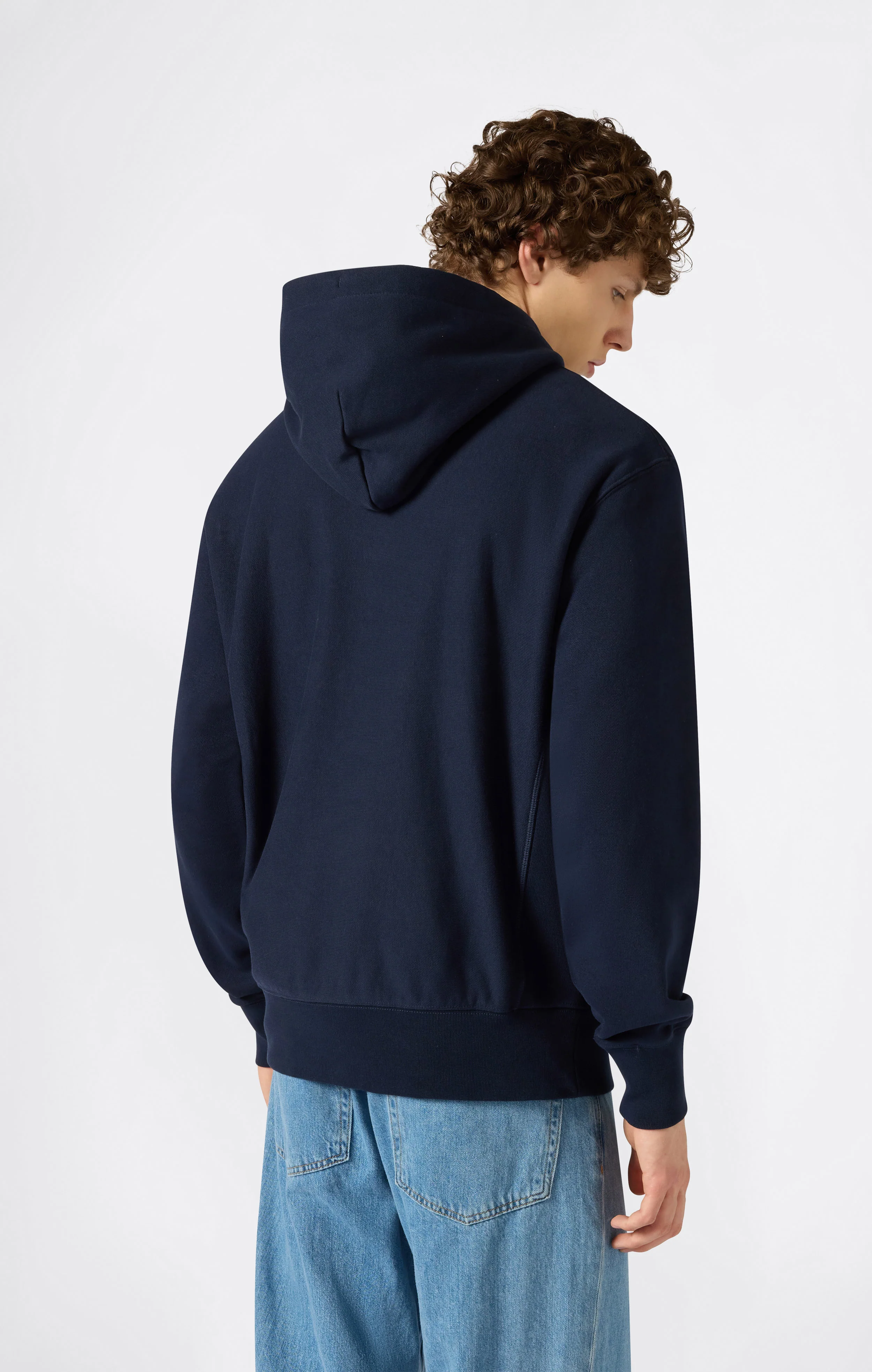 Reverse Weave Men's Loose Fit Hoodie - Image 4