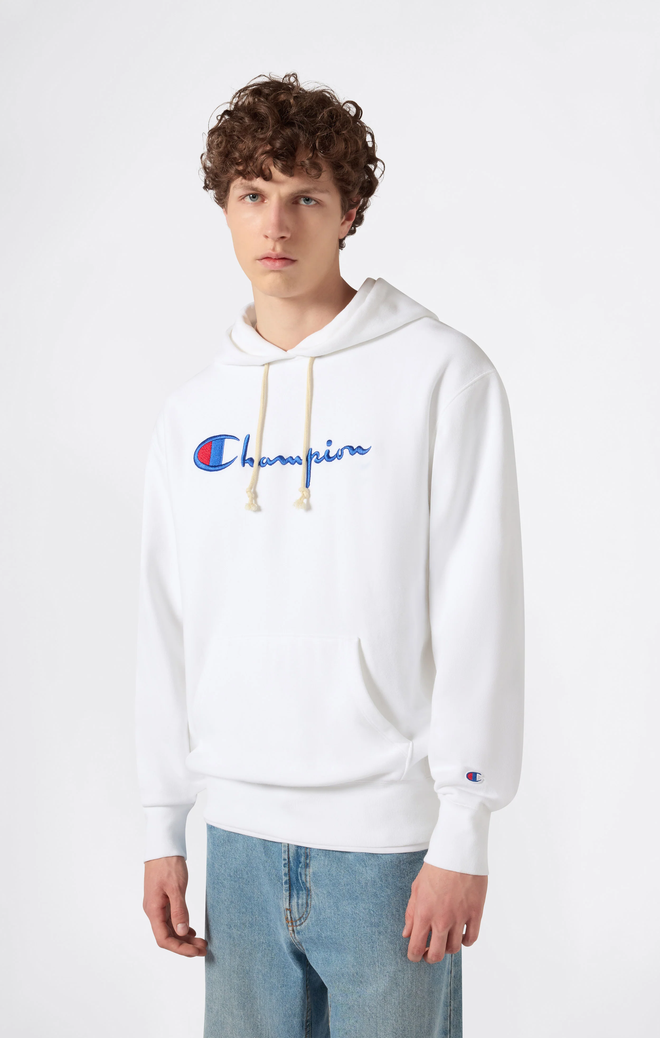 Reverse Weave Men's Loose Fit Hoodie
