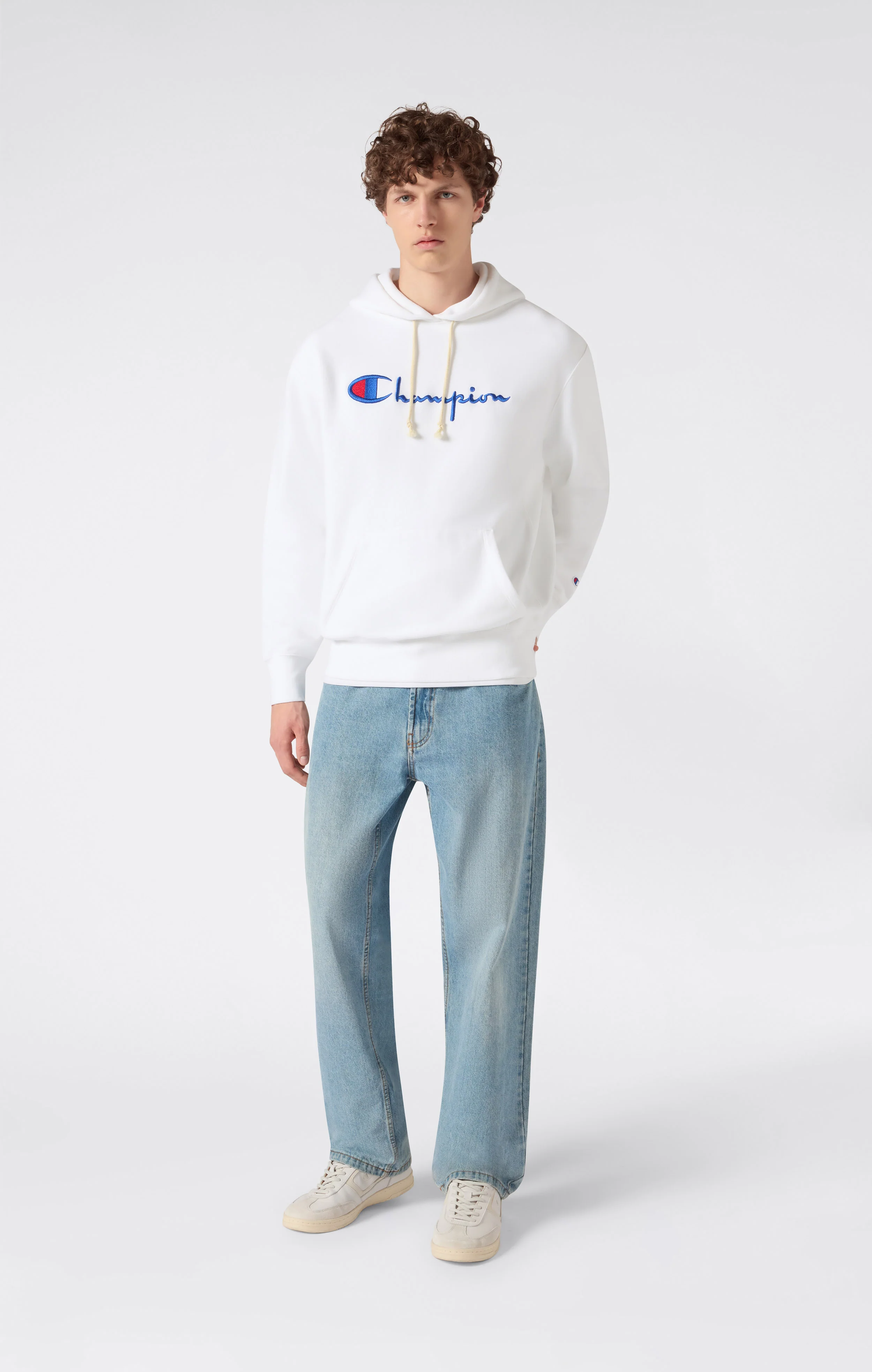 Reverse Weave Men's Loose Fit Hoodie - Image 2