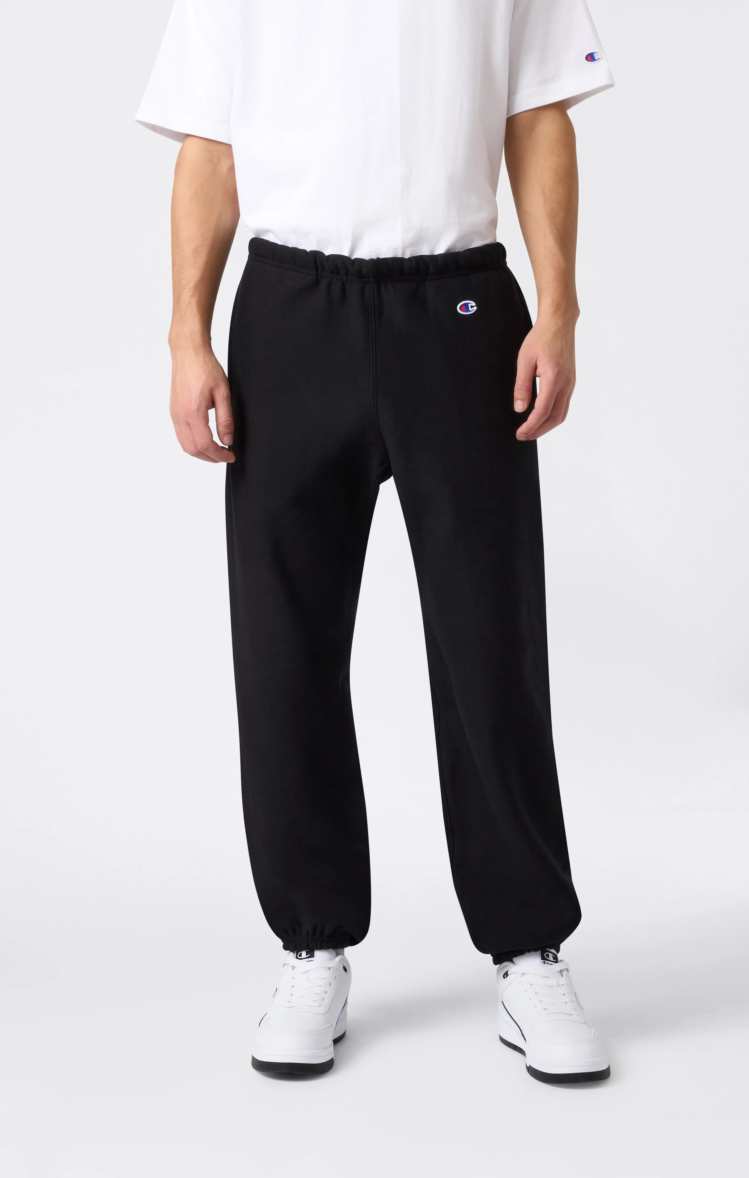Men's Fleece Reverse Weave Elastic Cuff Pants Made in USA