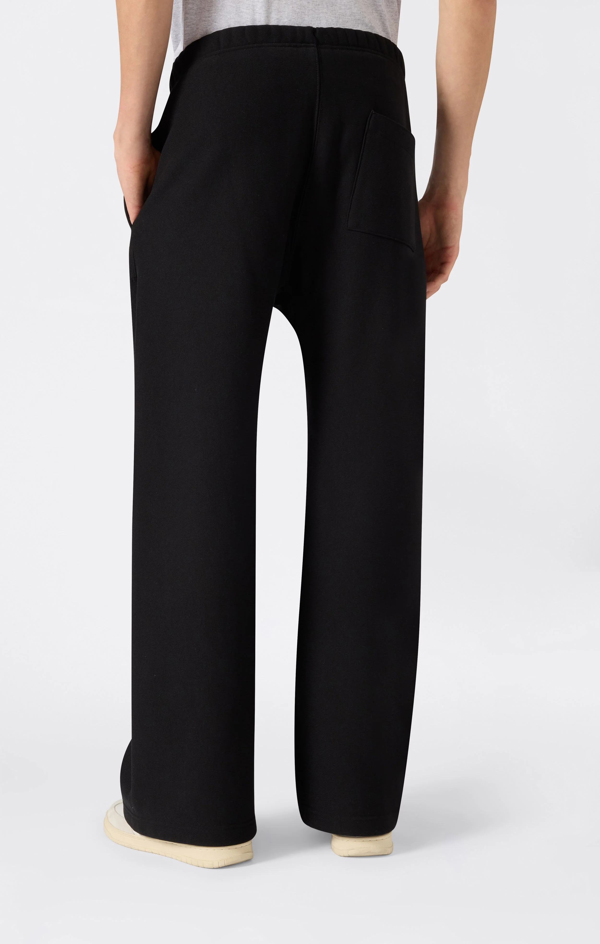 Men’s Heavyweight Wide-Leg Fleece Jogger Pants Reverse Weave - Image 4