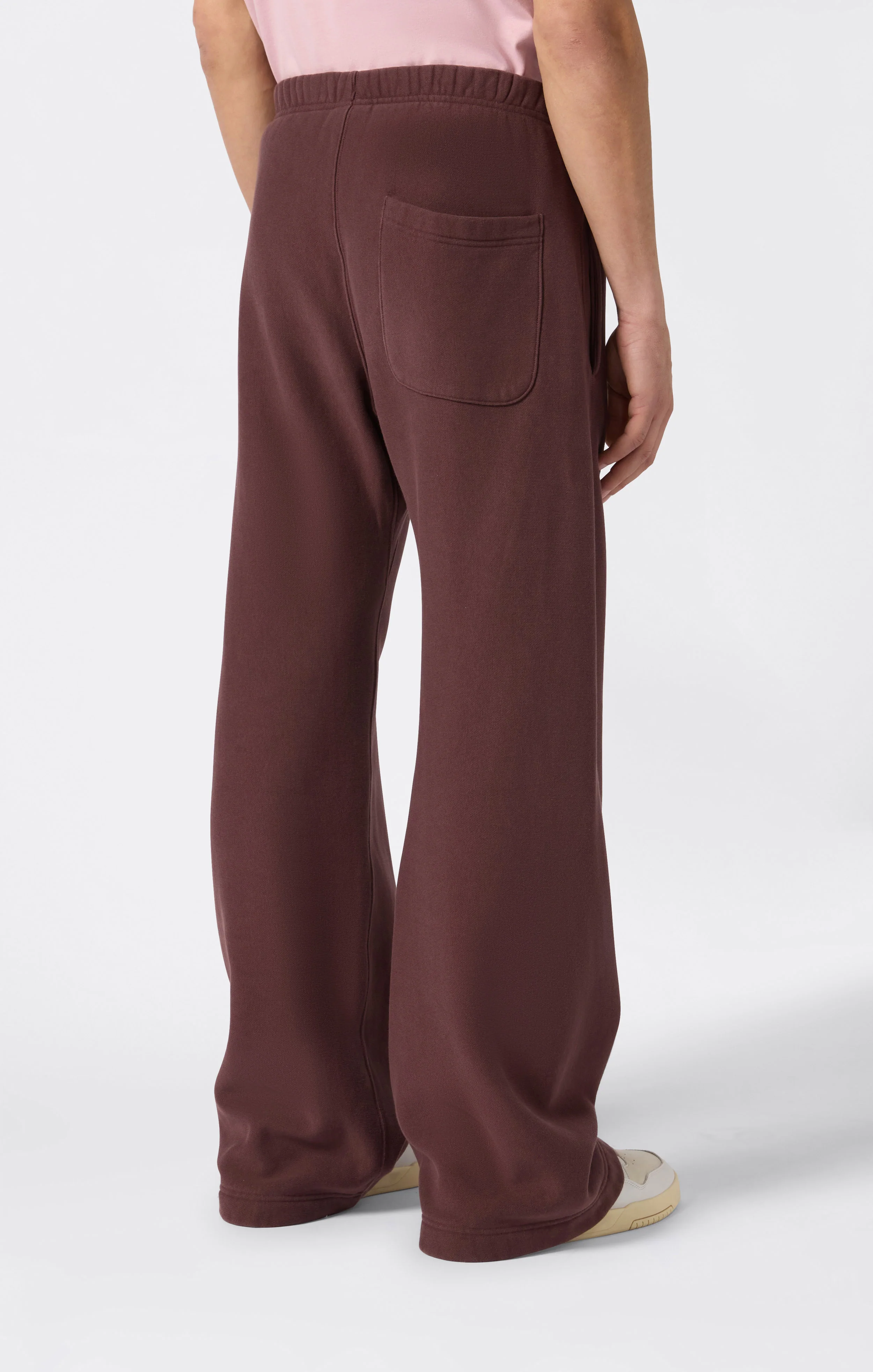 Men’s Heavyweight Wide-Leg Fleece Jogger Pants Reverse Weave - Image 4