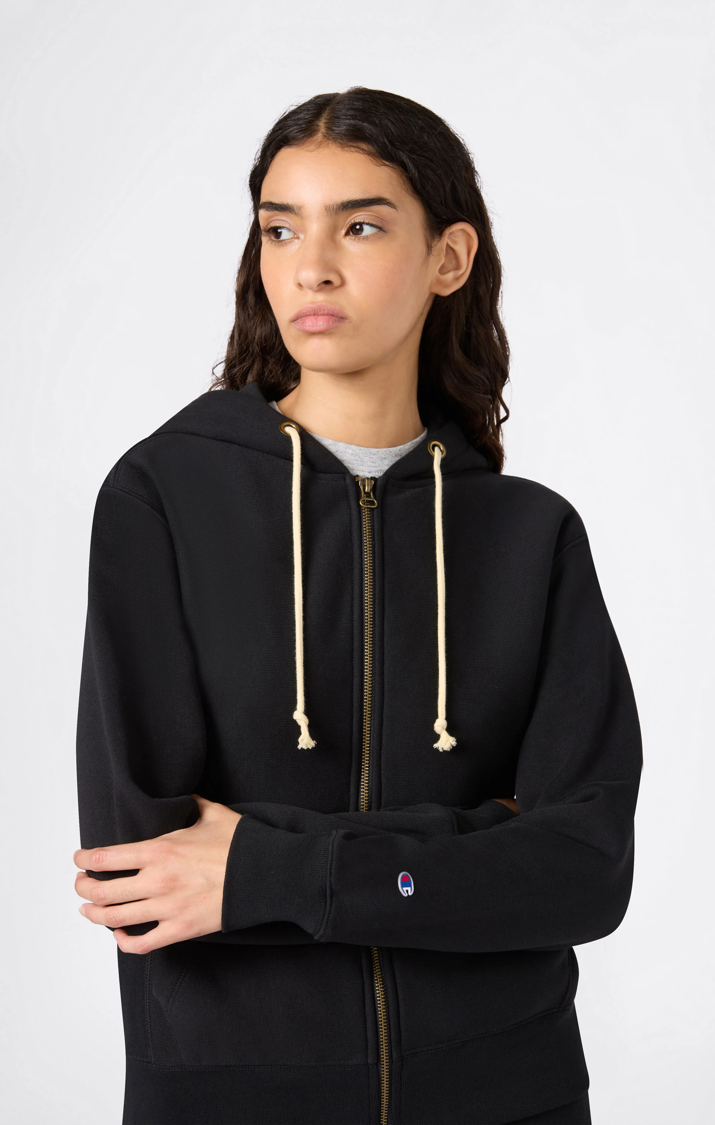 Women’s Heavyweight Full-Zip Fleece Hoodie Reverse Weave - Image 3