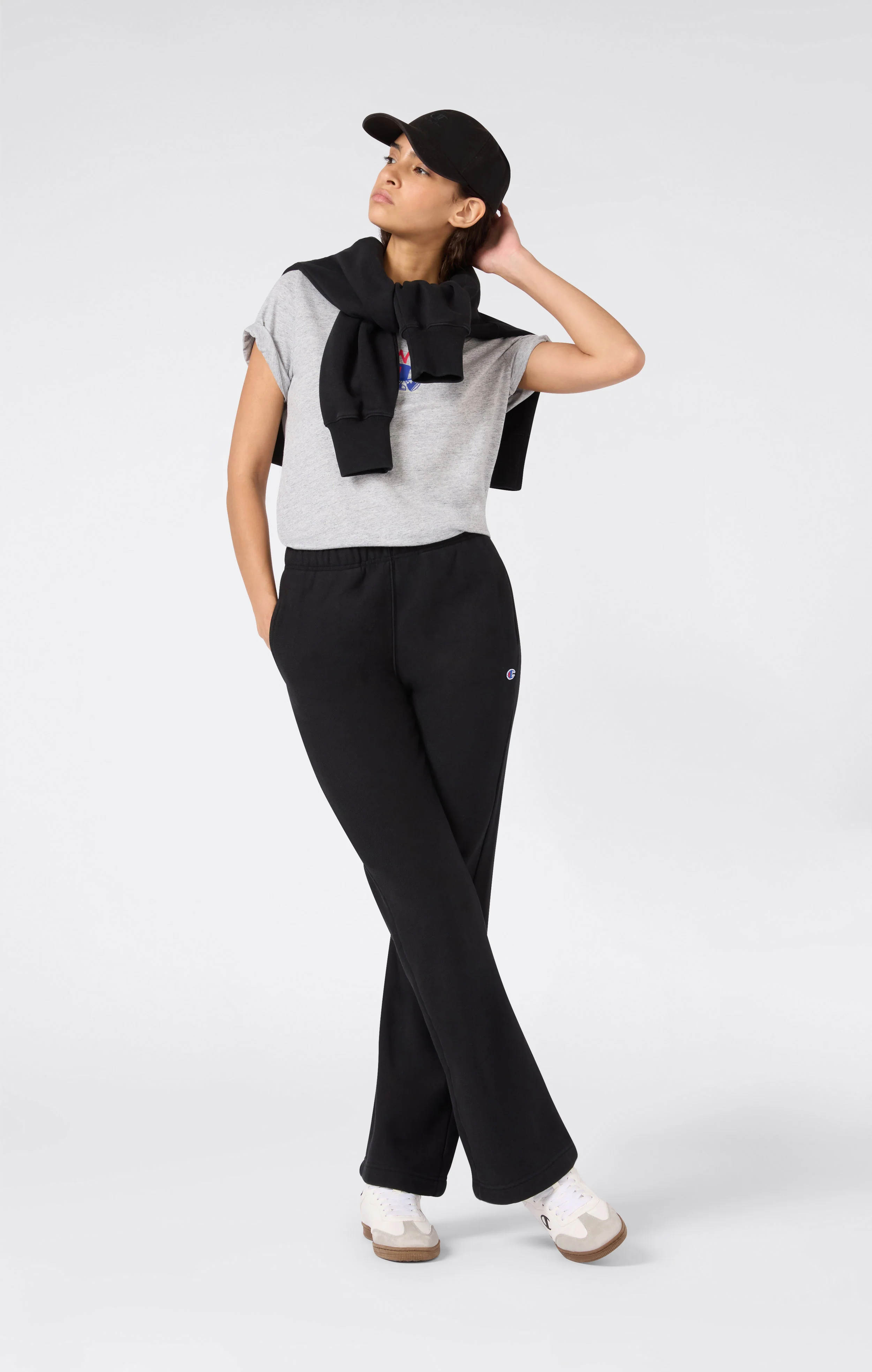 Women’s Heavyweight Fleece Long Jogger Pants Reverse Weave - Image 2